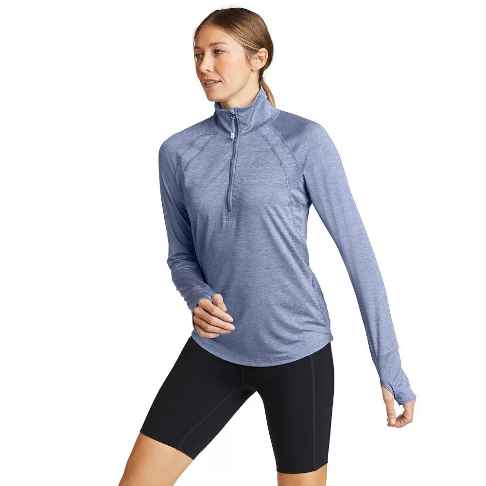 Women's Eddie Bauer Resolution Quarter Zip Hoodie, Size: Large, Purple Product Image