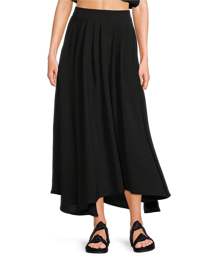 Blu Pepper Box Pleated Coordinating Midi Skirt Product Image