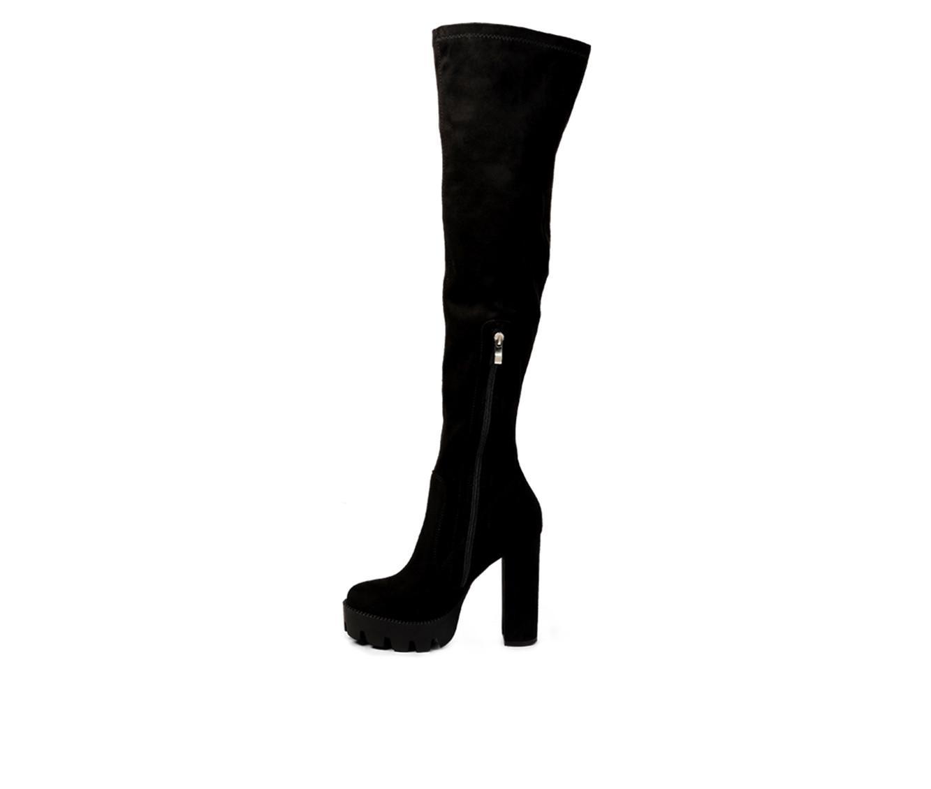 Women's London Rag Maple Over The Knee Heeled Boots Product Image