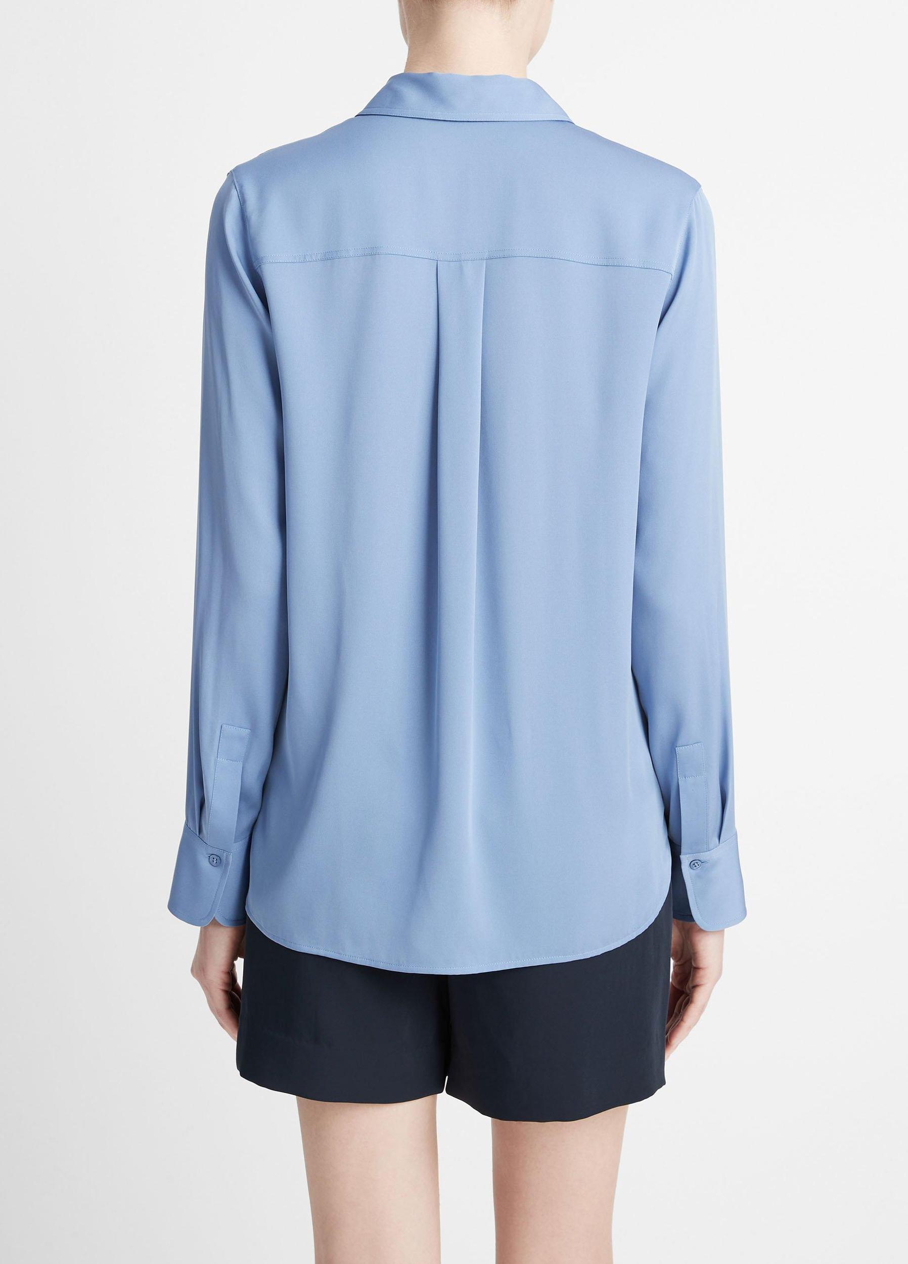 Silk Slim-Fit Blouse Product Image