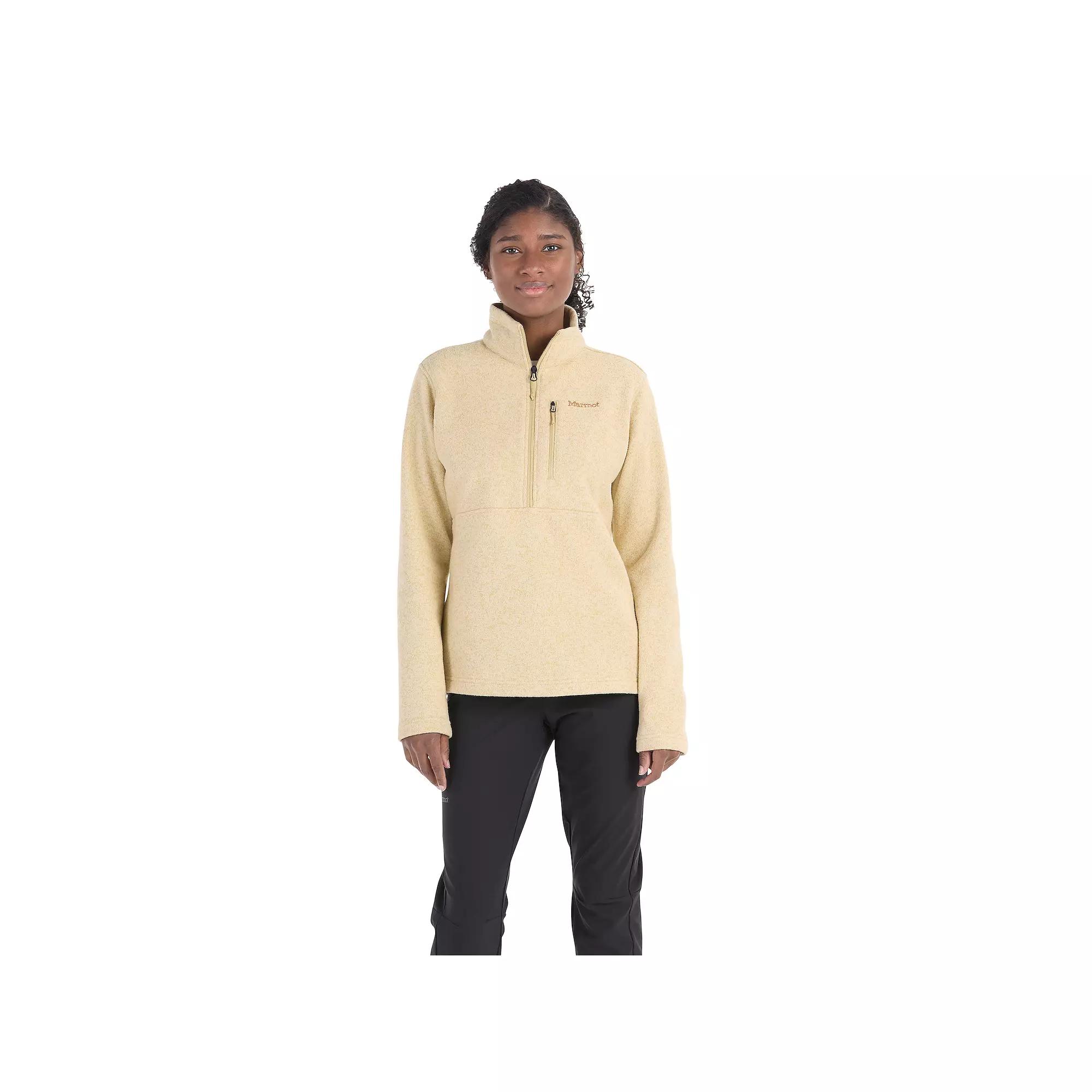 Women's Marmot Drop Line Half Zip Pullover, Size: Medium, Light Product Image