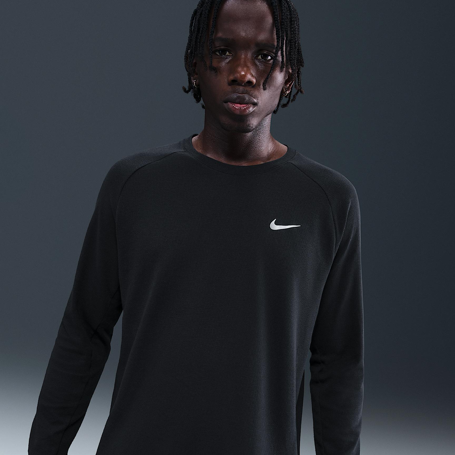 Nike Mens Stride Dri-FIT Running Waffle Crew | HV2705-010 Product Image