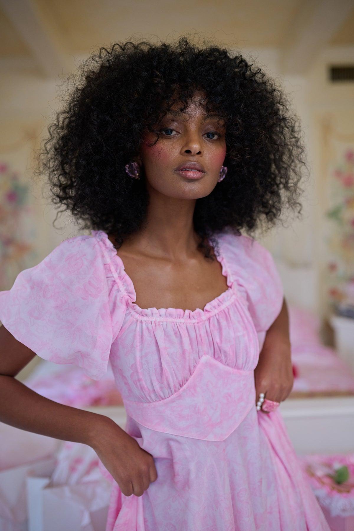The Pink Porcelain Midi Nightie Product Image