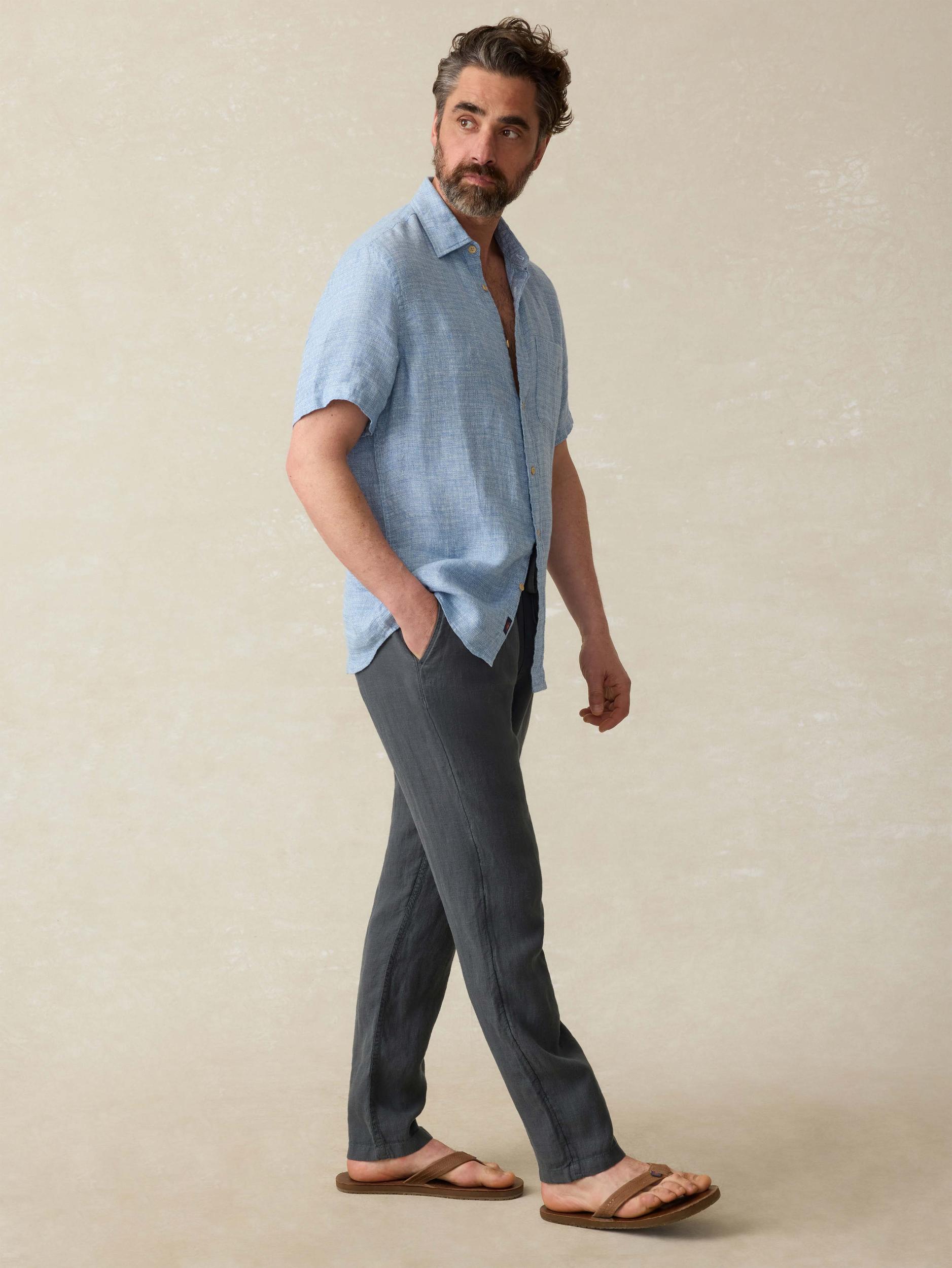Linen Drawstring Pant Product Image