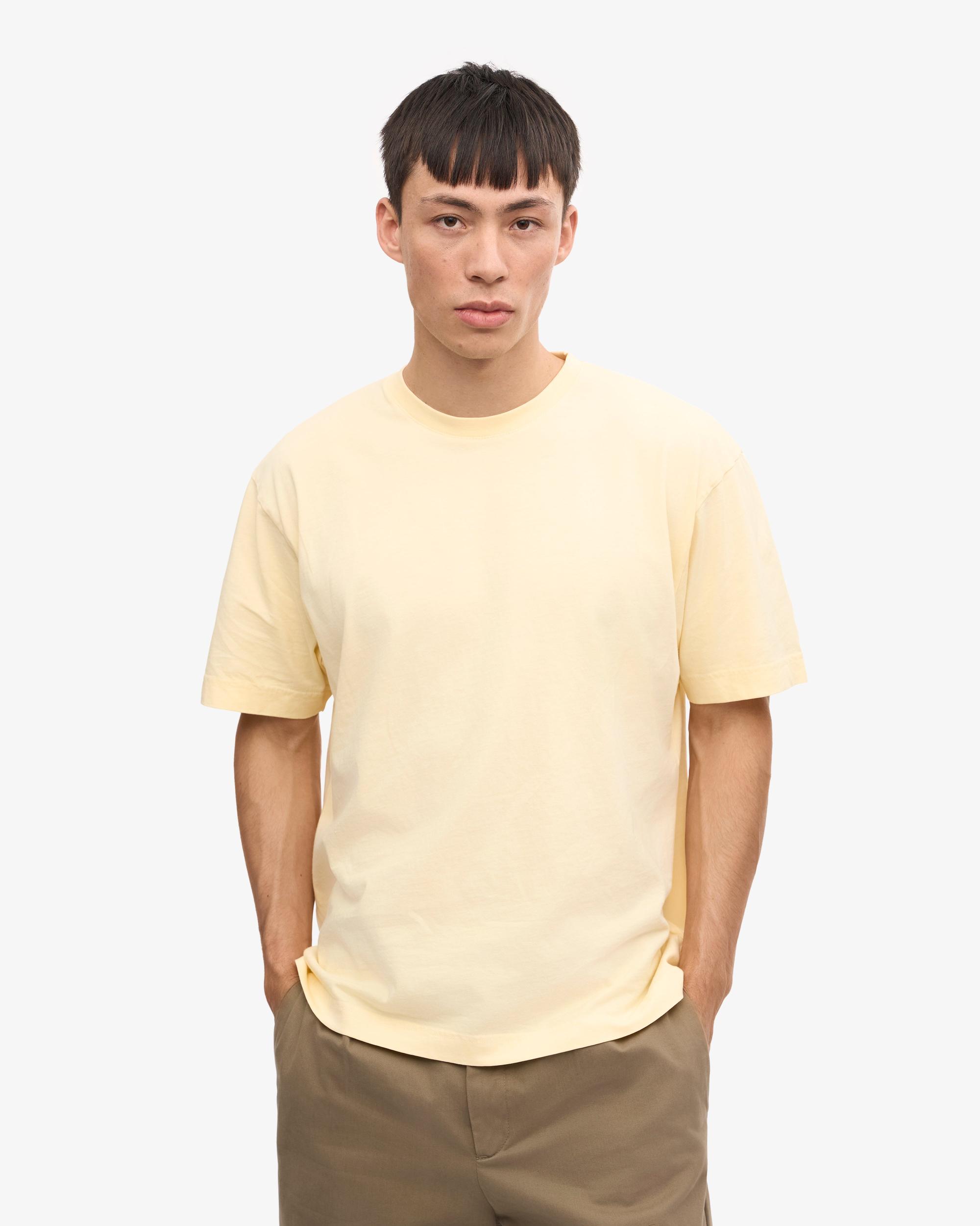 Oversized Organic T-Shirt - Soft Yellow Product Image