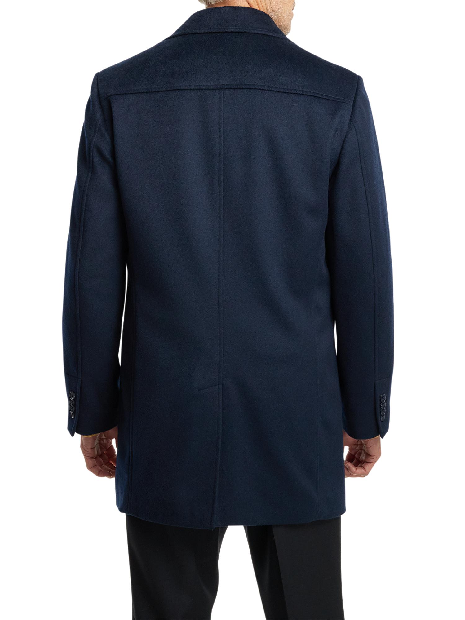 Wool Blend Topcoat - Navy Product Image
