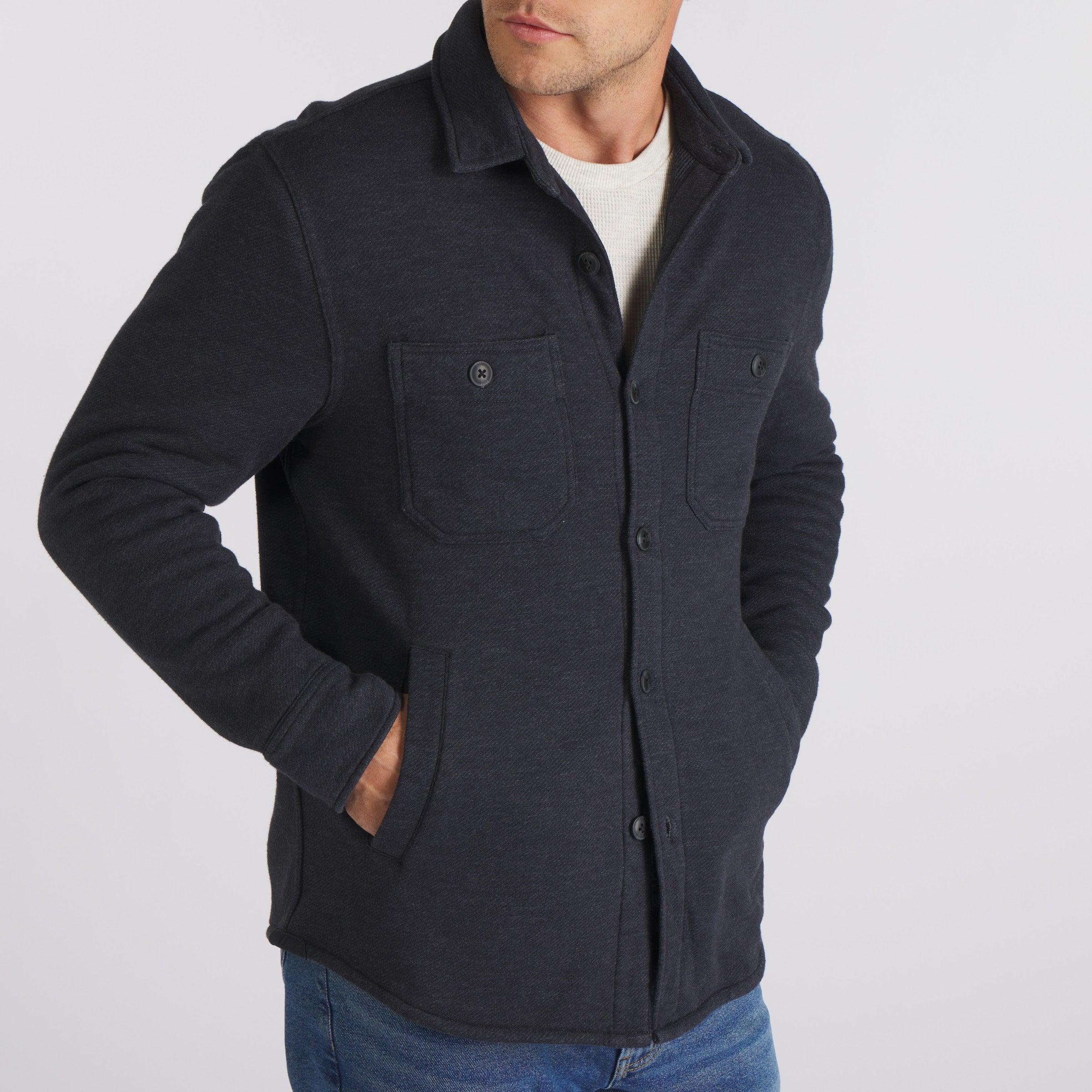 Dunlop Waffle Lined Shirt Jacket - Blue Graphite (Final Sale)* Product Image
