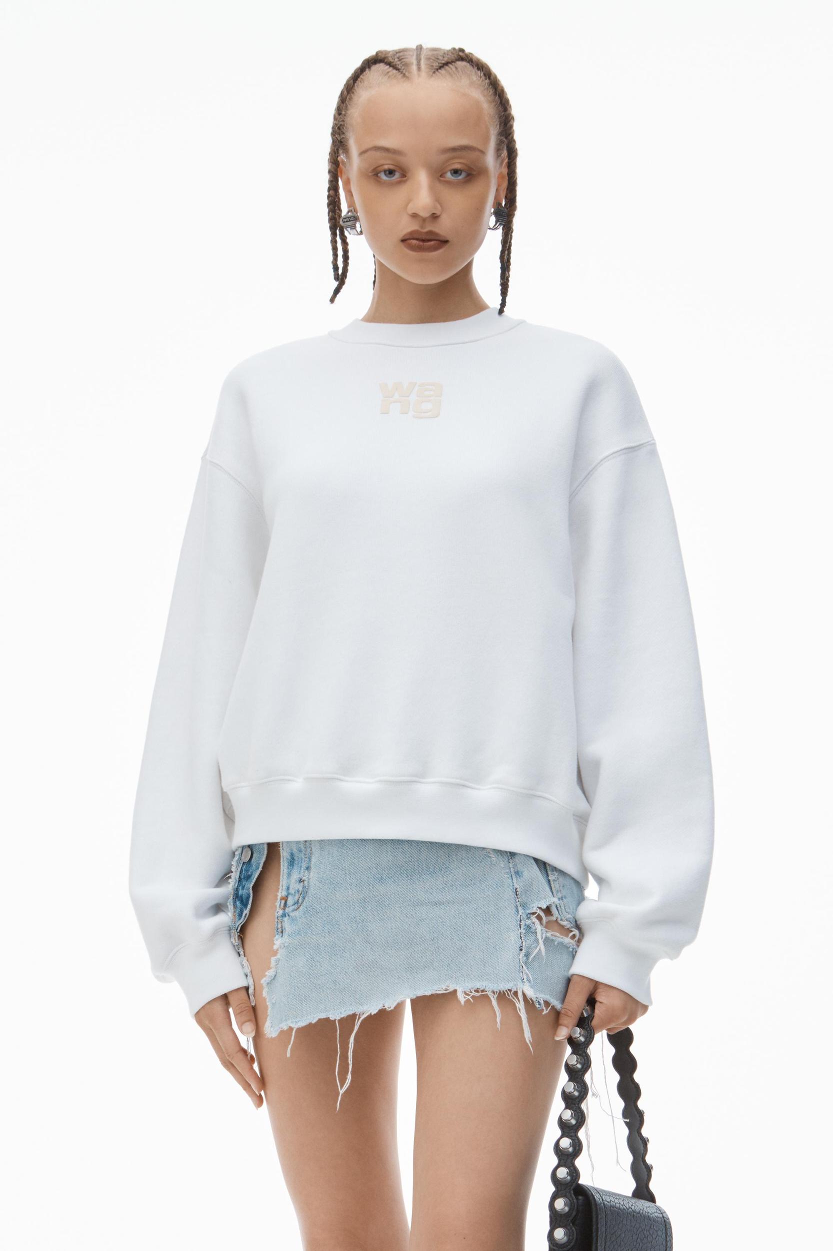 Puff Logo Sweatshirt In Structured Terry Product Image