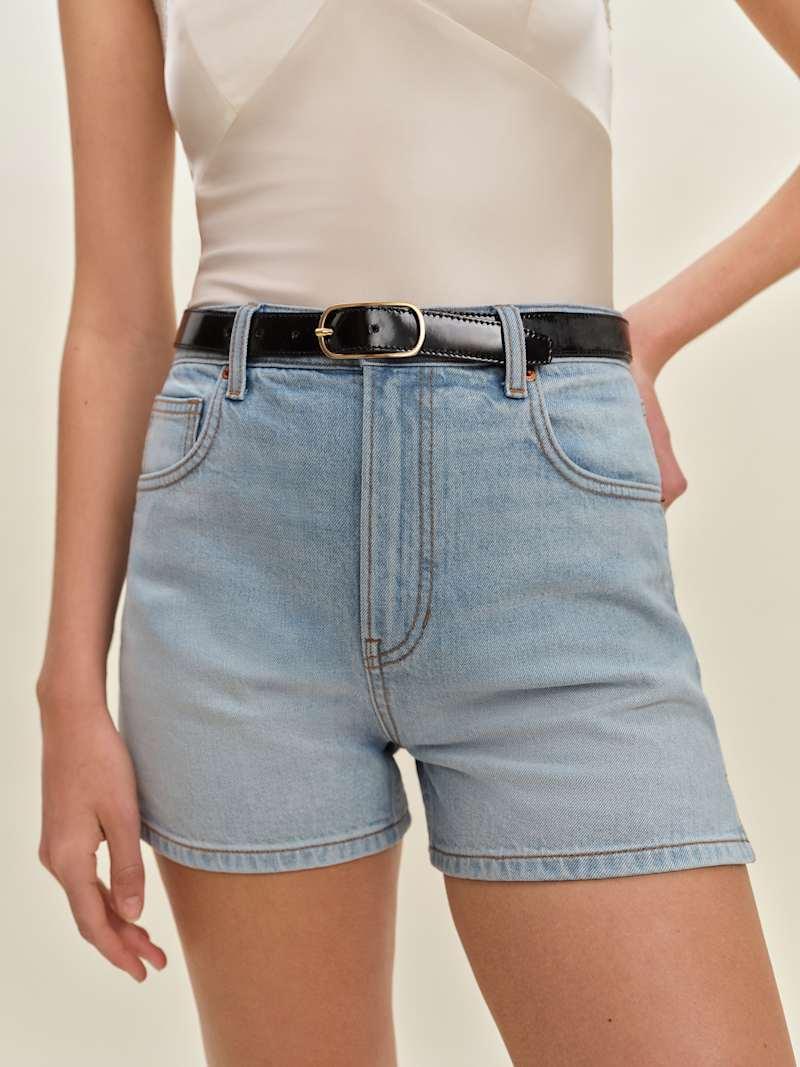 Norah Stretch High Rise 3.5” Jean Shorts Product Image