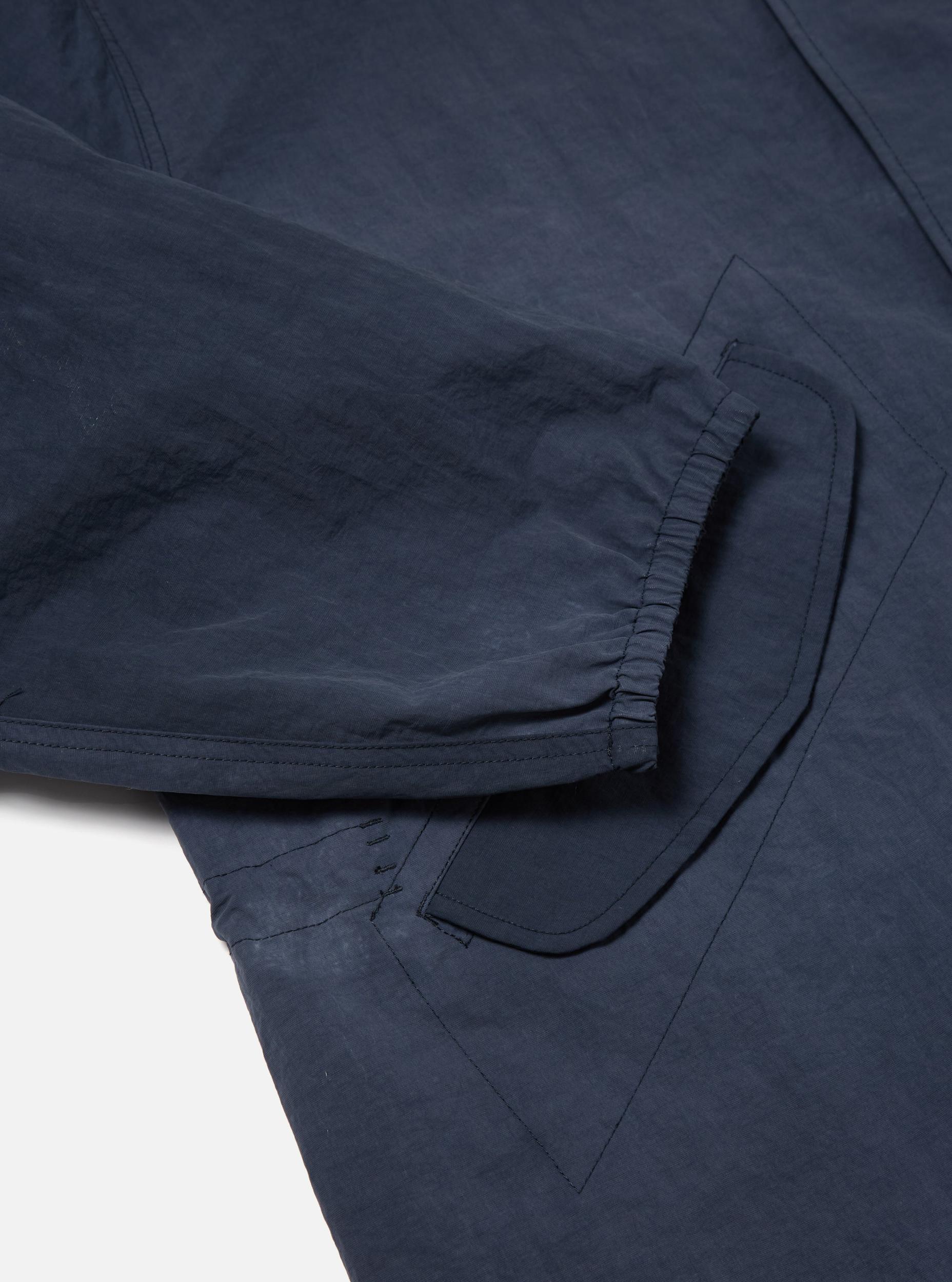 Universal Works Beach Parka in Navy Recycled Splash Nylon Product Image
