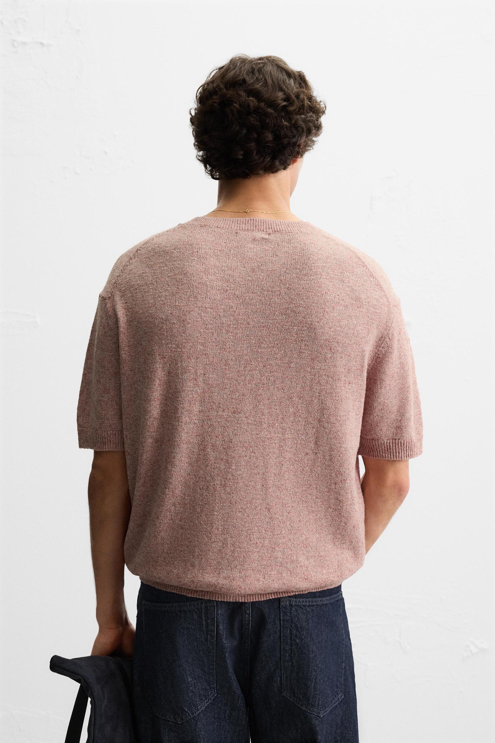 TEXTURED KNIT T-SHIRT Product Image