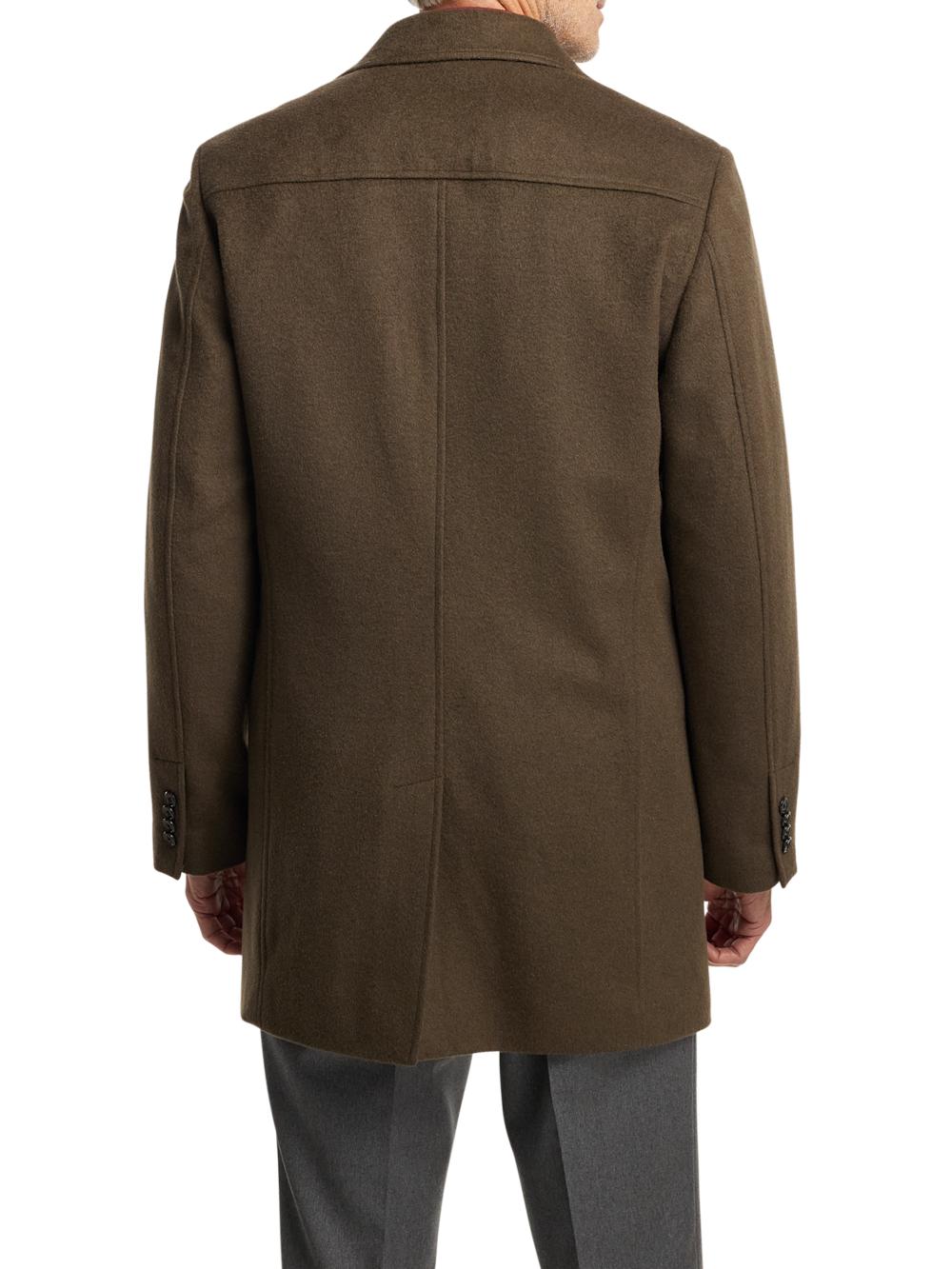 Wool Blend Topcoat - Olive Product Image