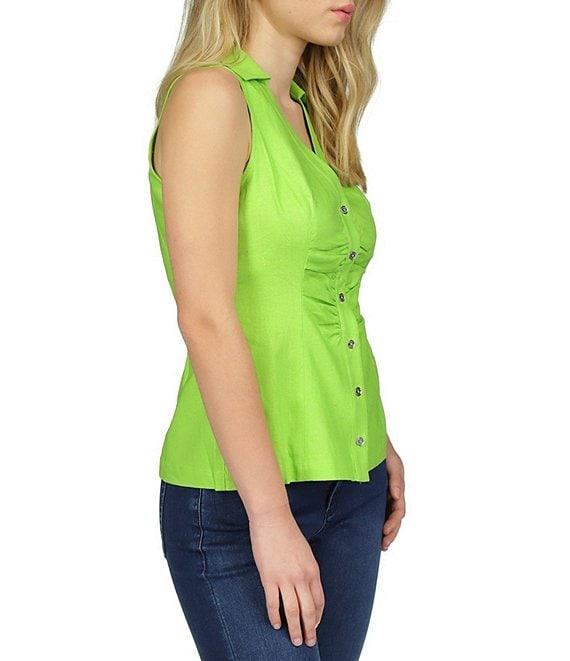 Michael Kors Collar Halter Neckline Sleeveless Top Product Image