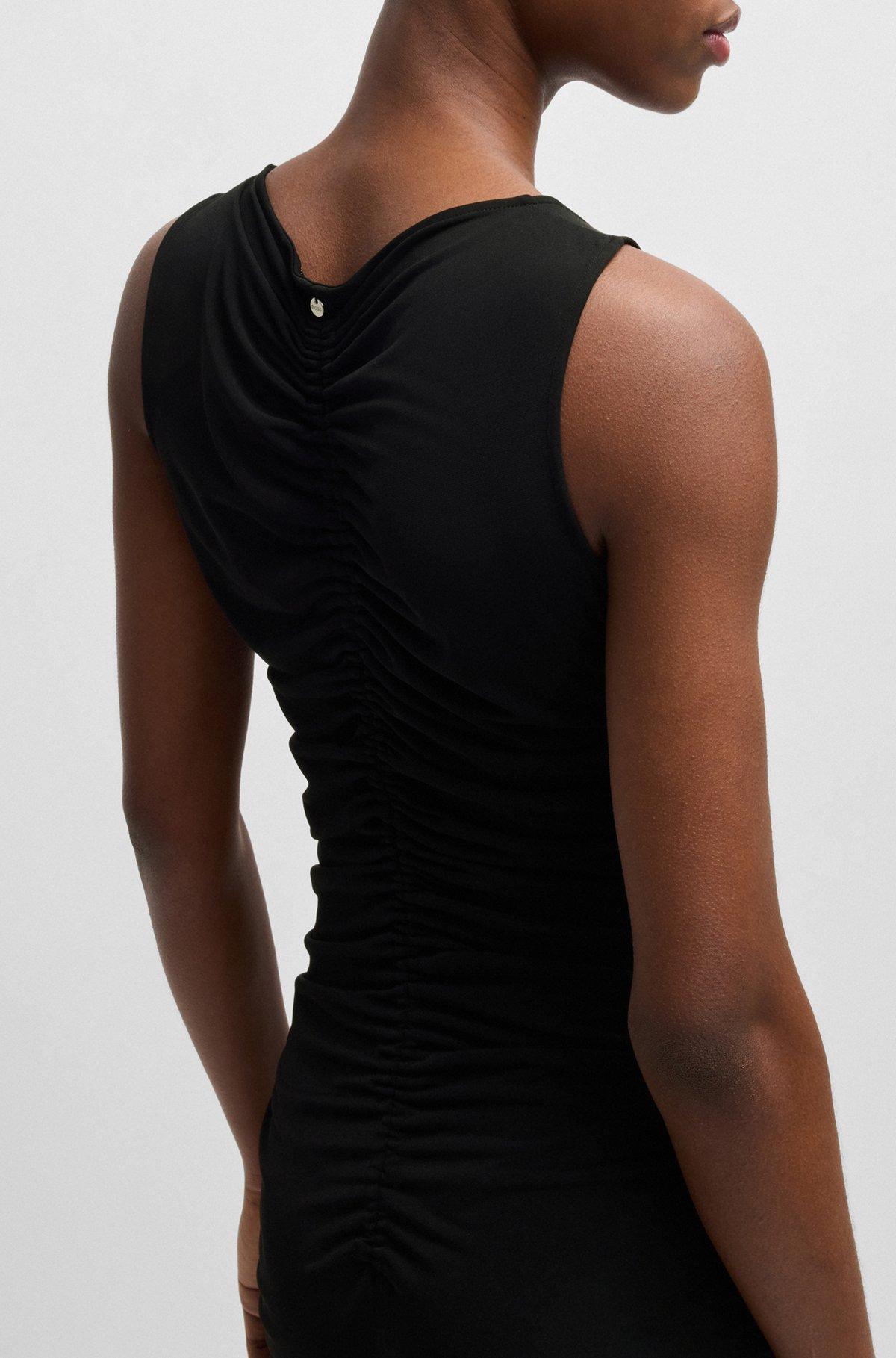 Jersey dress with gathering and cut-out detail Product Image