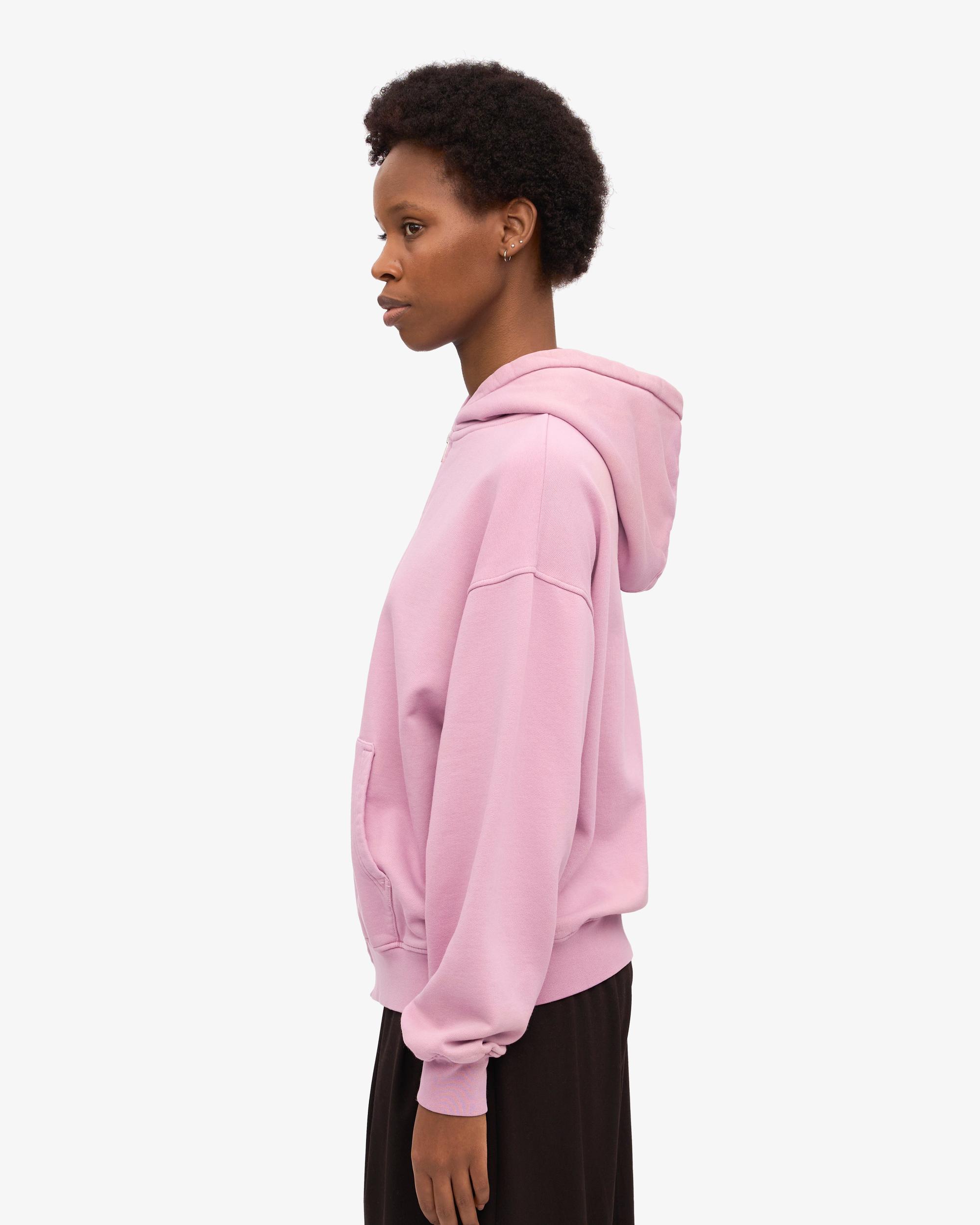 Organic Oversized Zip Hood - Pacific Blue Product Image