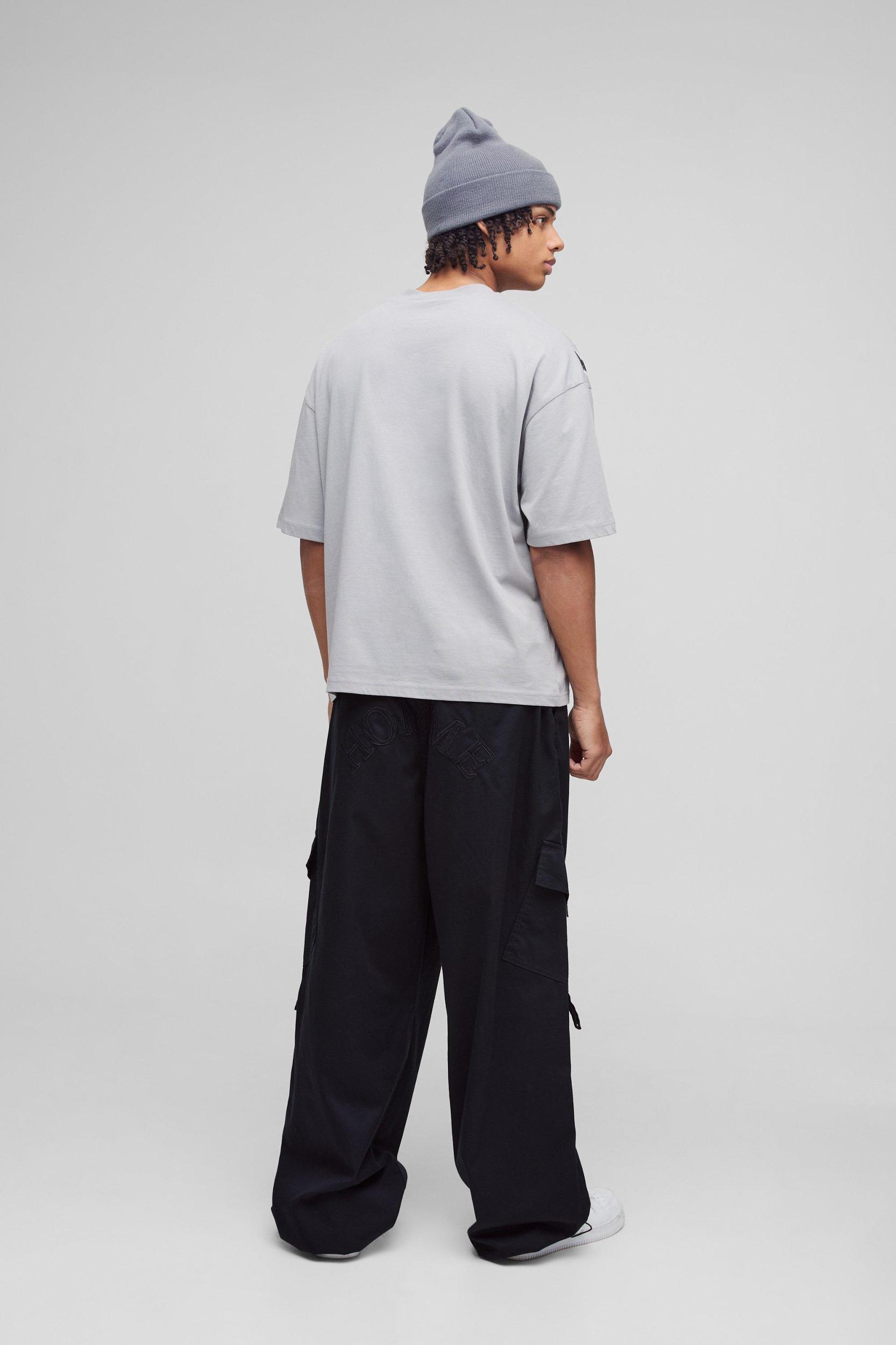 Ripstop Applique Parachute Pants | boohooMAN USA Product Image