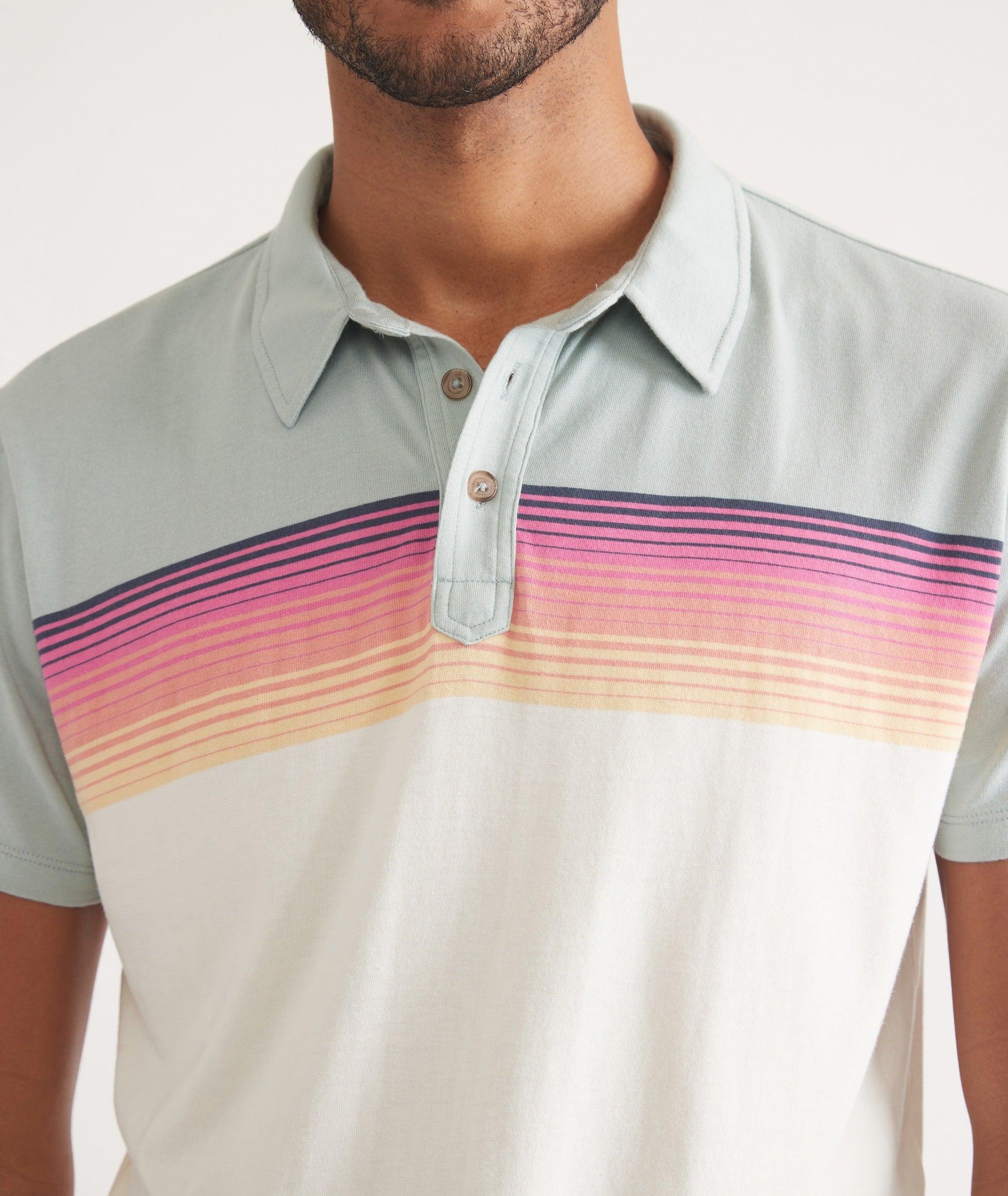 Engineered Stripe Polo Product Image