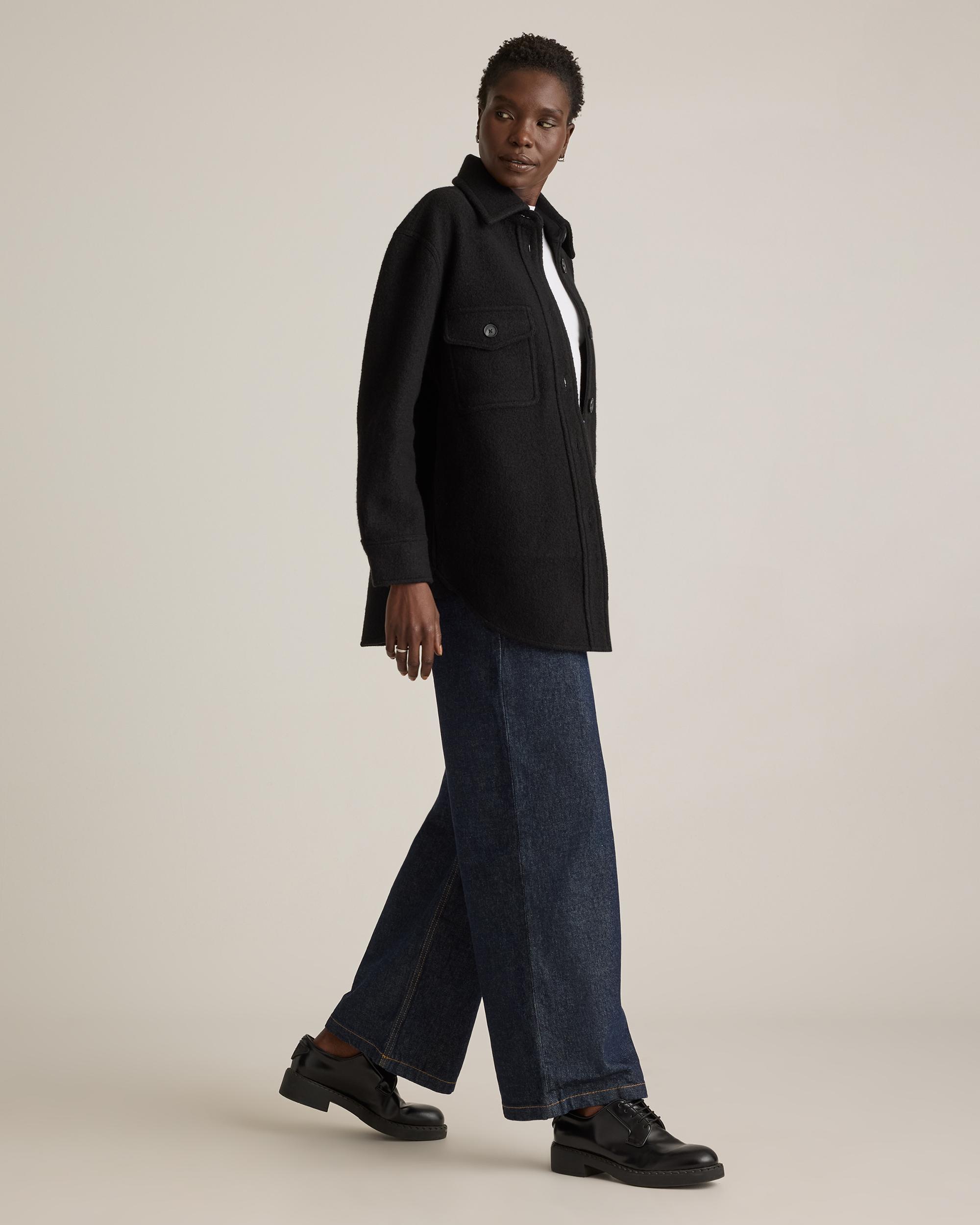 Quince | Women's 100% Merino Wool Shirt Jacket Size XL Product Image