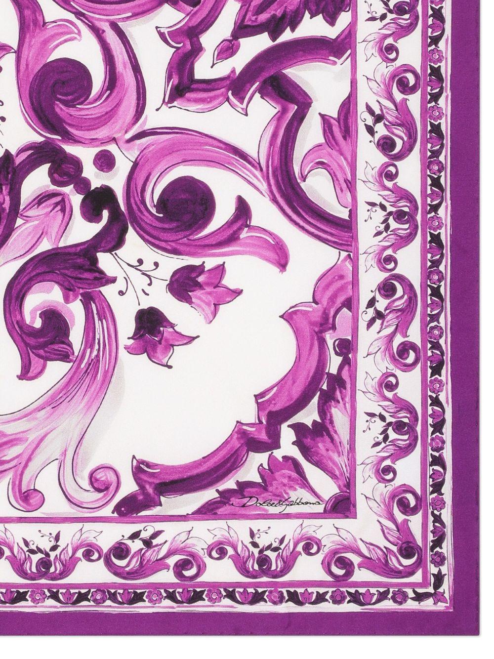 Maiolica-print scarf Product Image