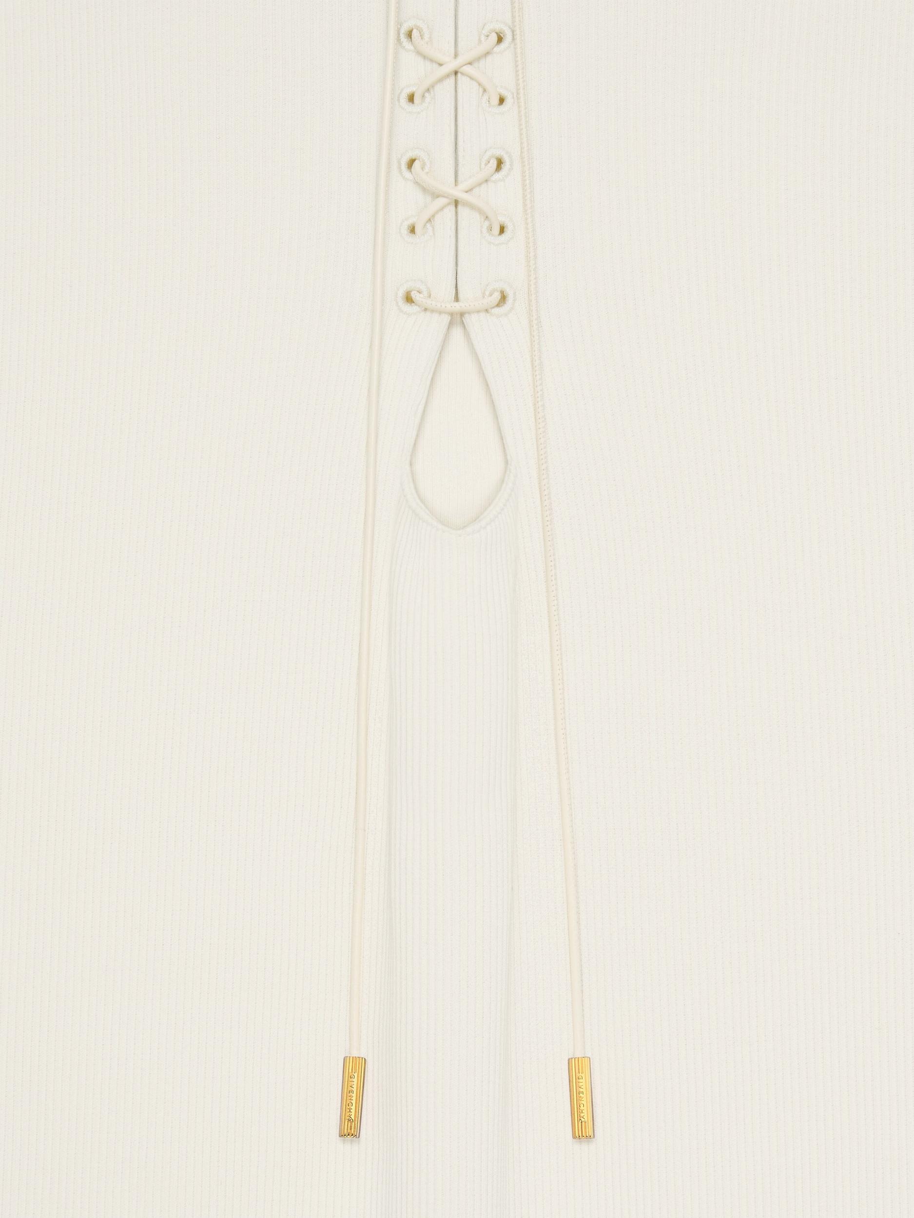 Tank dress in cotton with laces Product Image