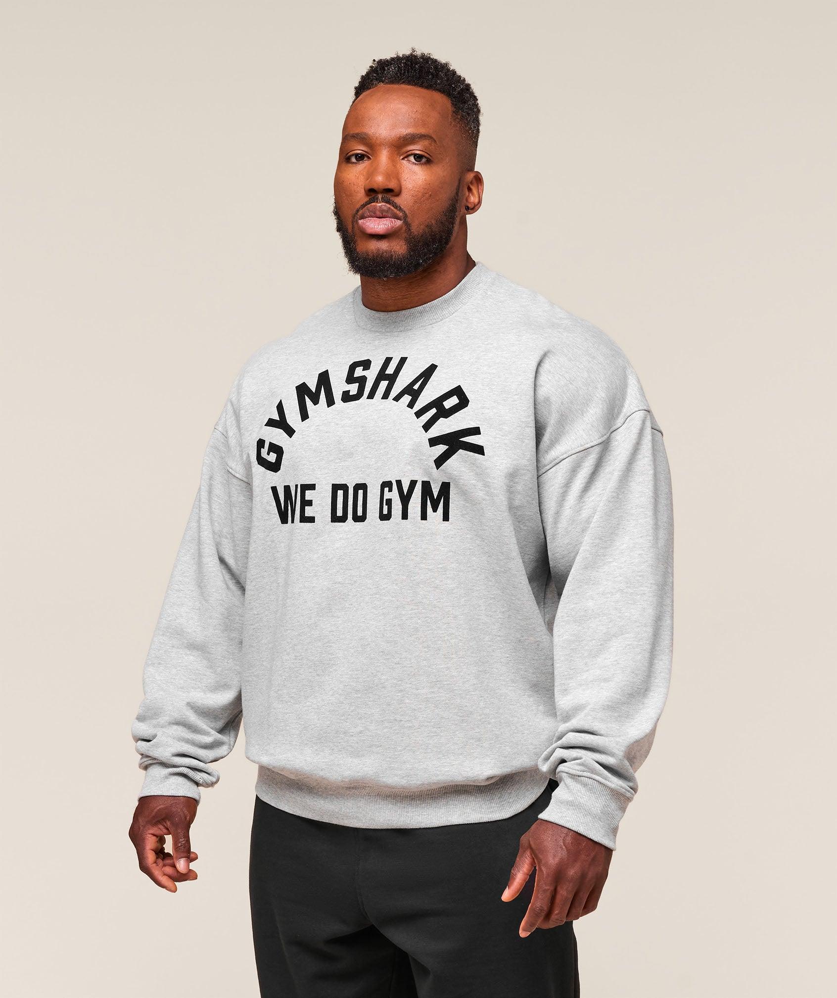 Gymshark We Do Gym Crew - Light Grey Core Marl Male Product Image