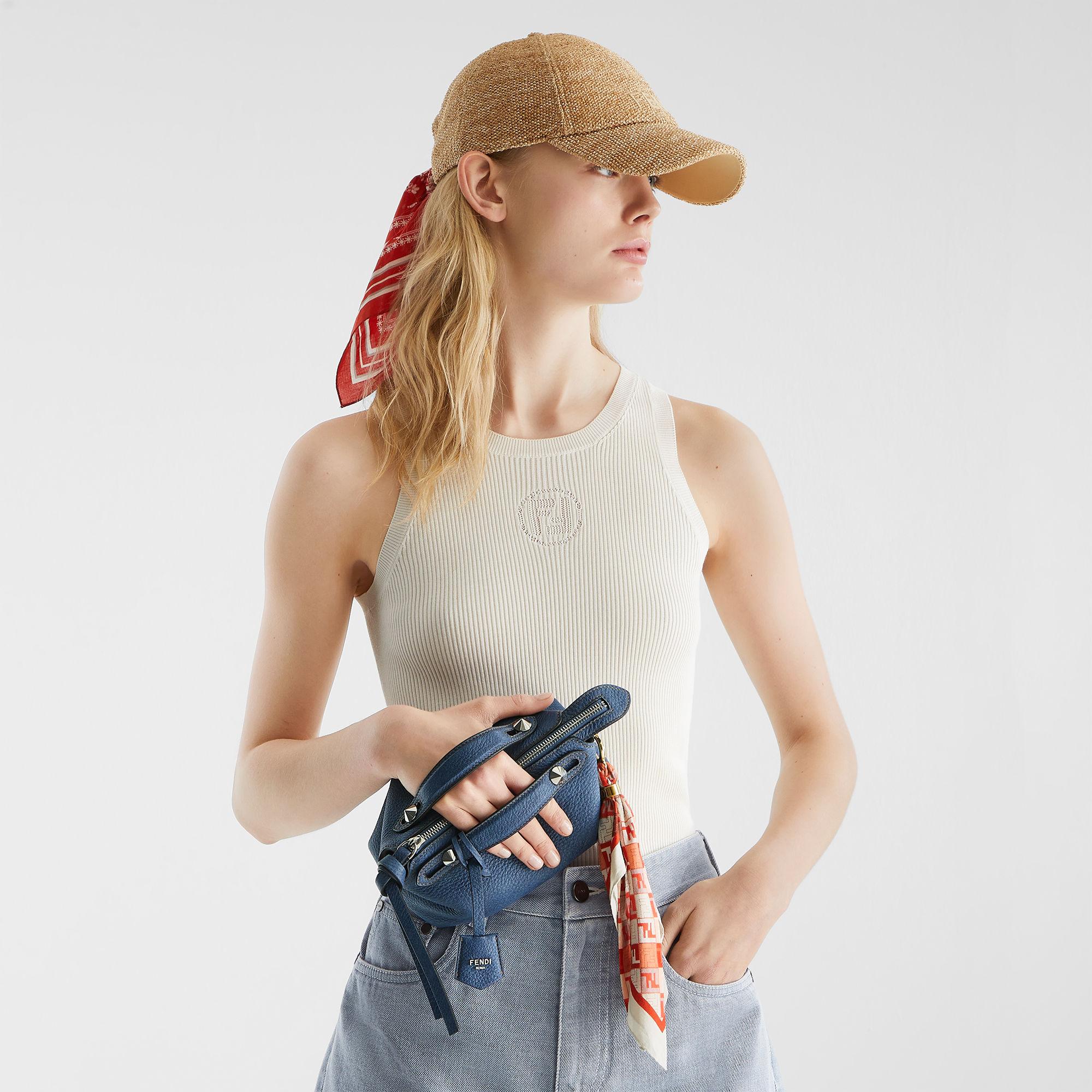 By The Way Soft MiniBlue leather denim-effect mini-bag Product Image