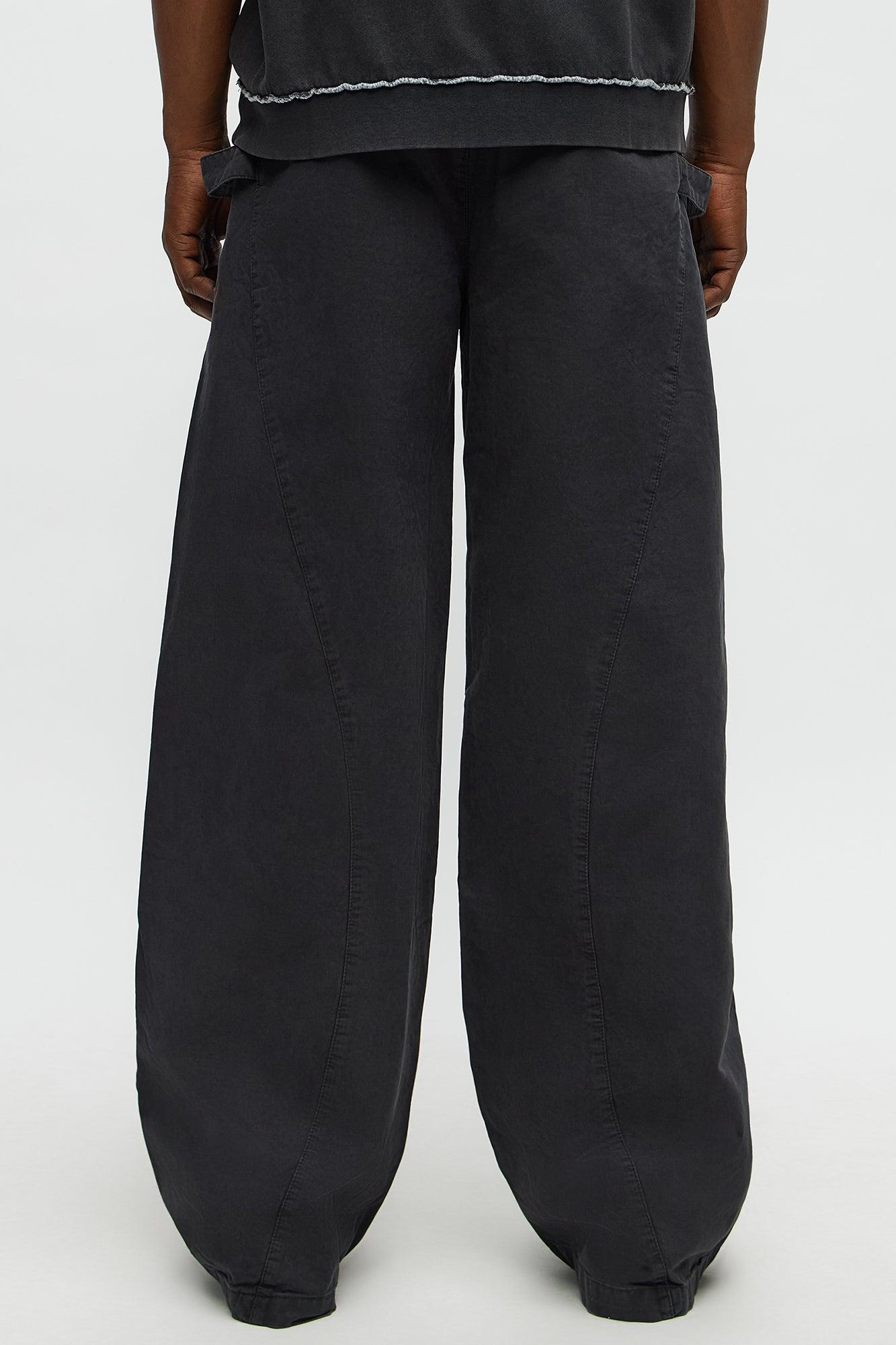 Baggy Never Lacking Utility Pants - Black Wash Male Product Image