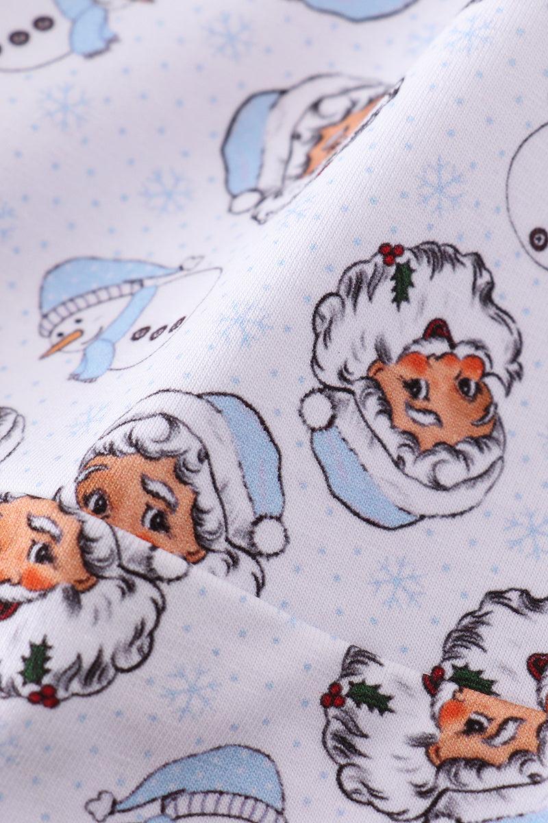 Premium blue christmas santa claus print men pajama pants Product Image
