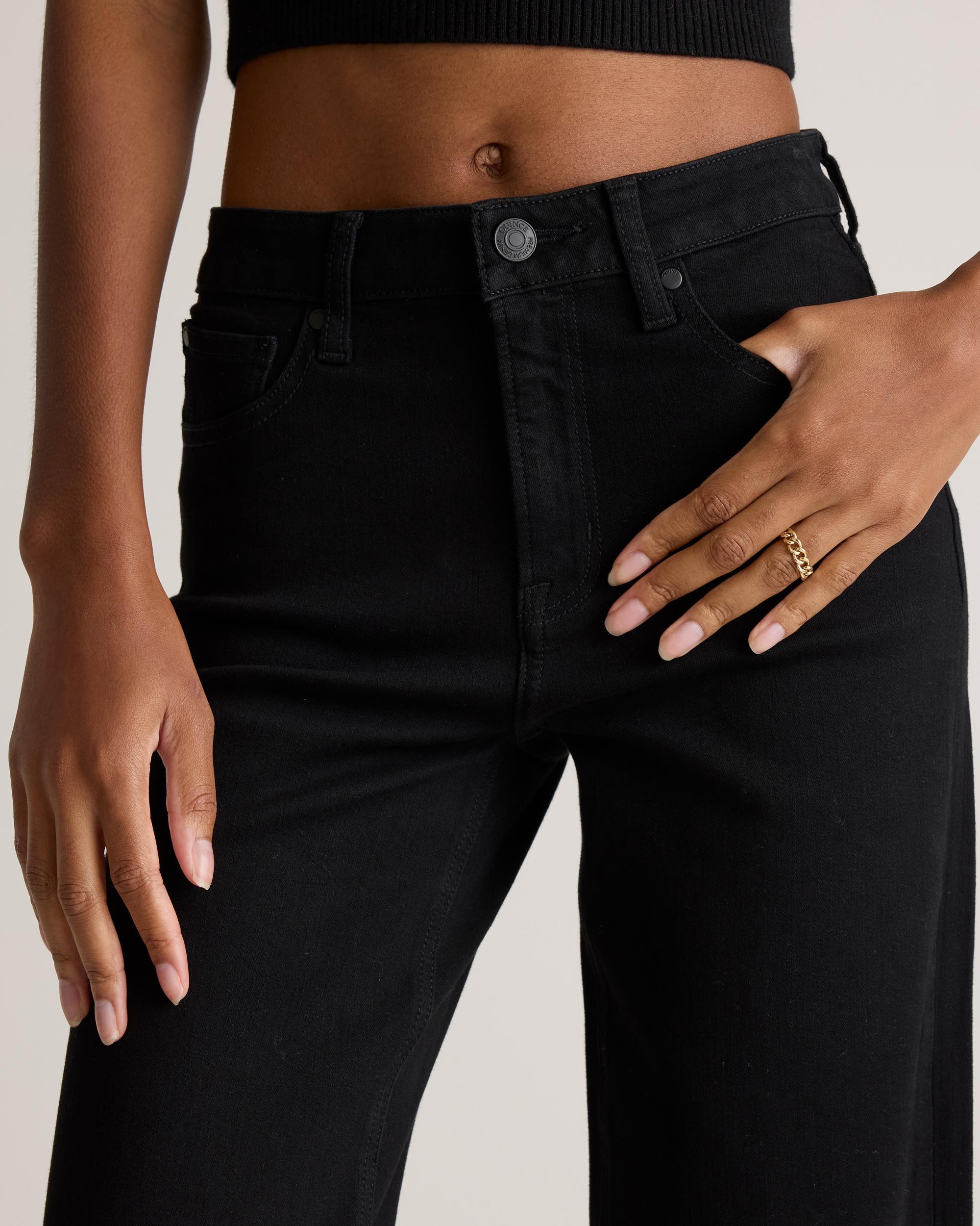 Quince | Women's Bella Stretch Wide Leg Jeans Organic Cotton Product Image