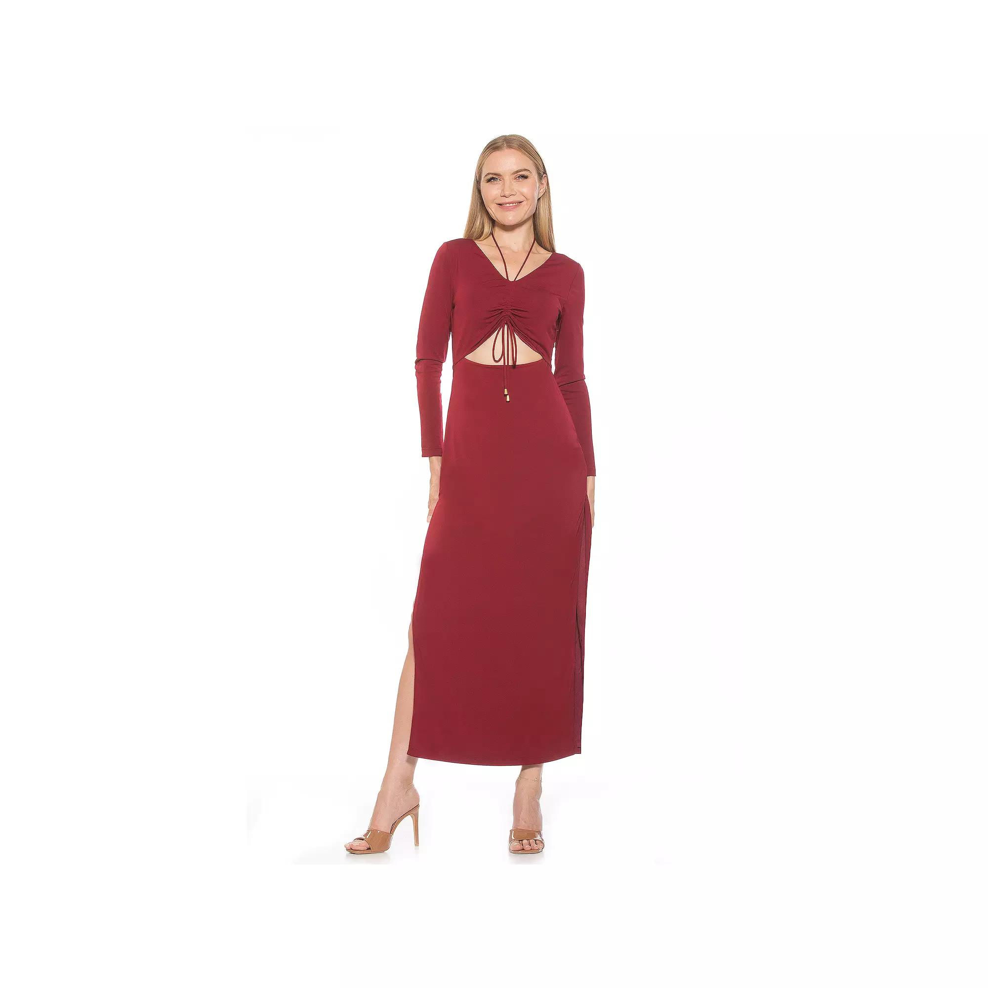 Women's ALEXIA ADMOR Vented Cutout Maxi Dress,  Product Image