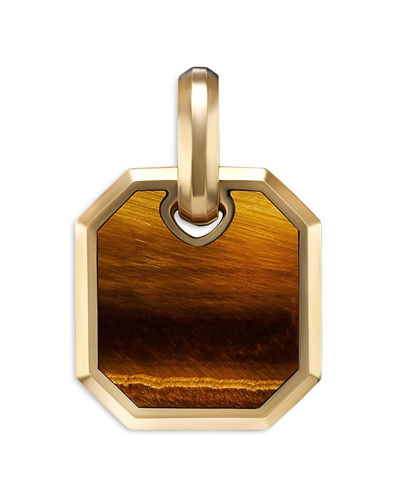 Mens Octagonal Amulet in 18K Yellow Gold Product Image