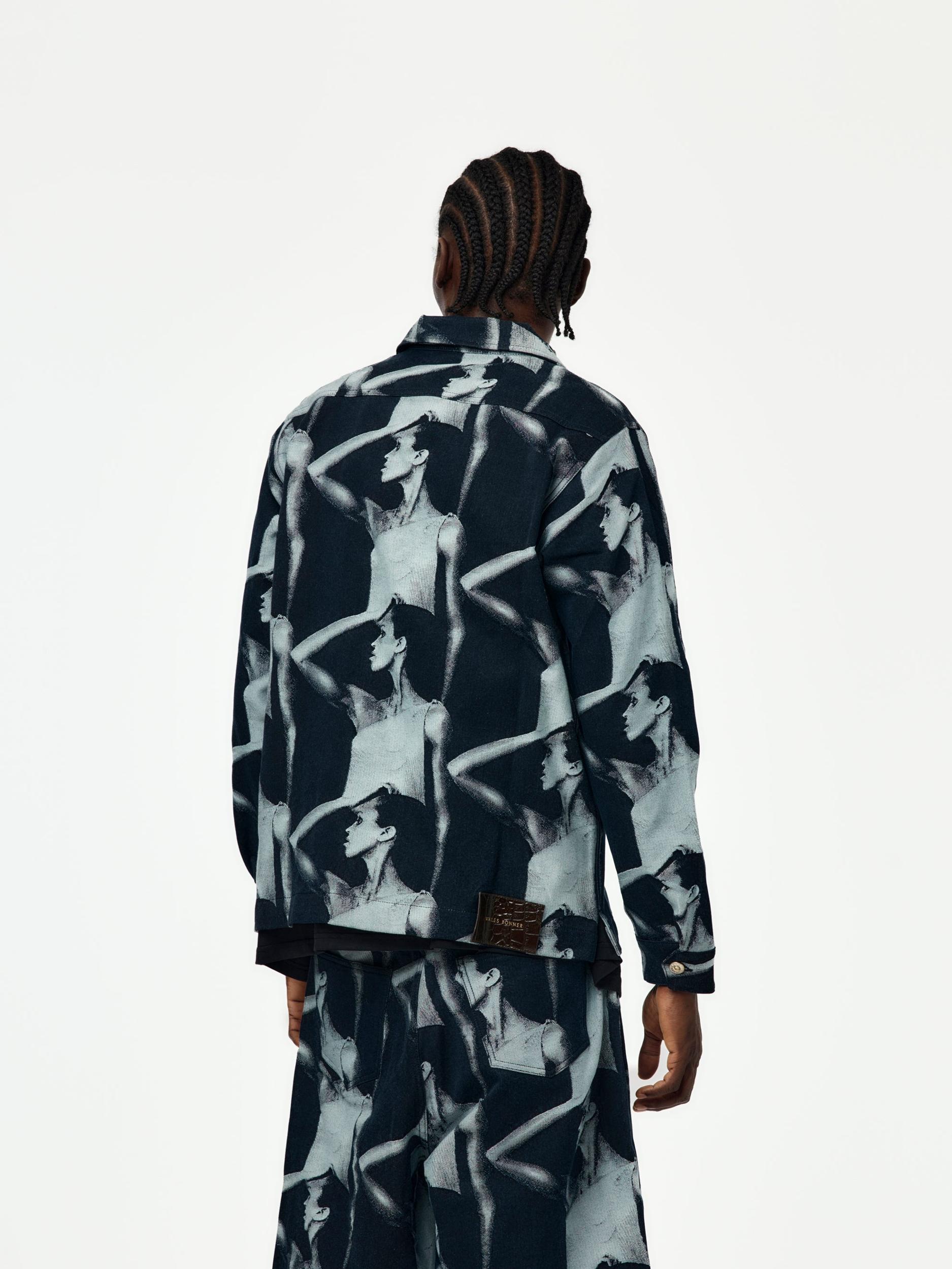 Jet Zip Jacket (Jacquard Face Denim) Product Image