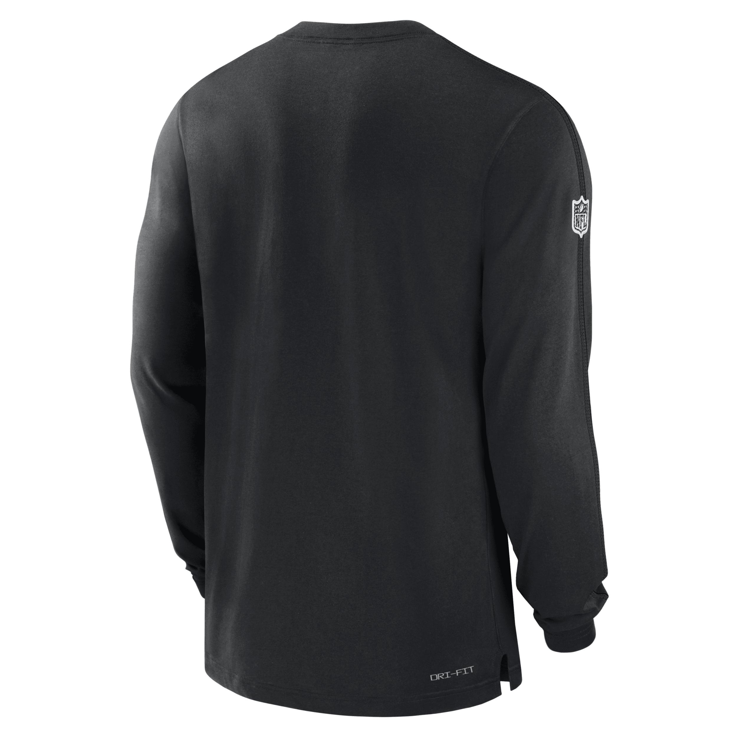 Las Vegas Raiders Sideline Player Team Issue Mens Nike Mens Dri-FIT Long-Sleeve Top | 02FE00A8D-B73 Product Image