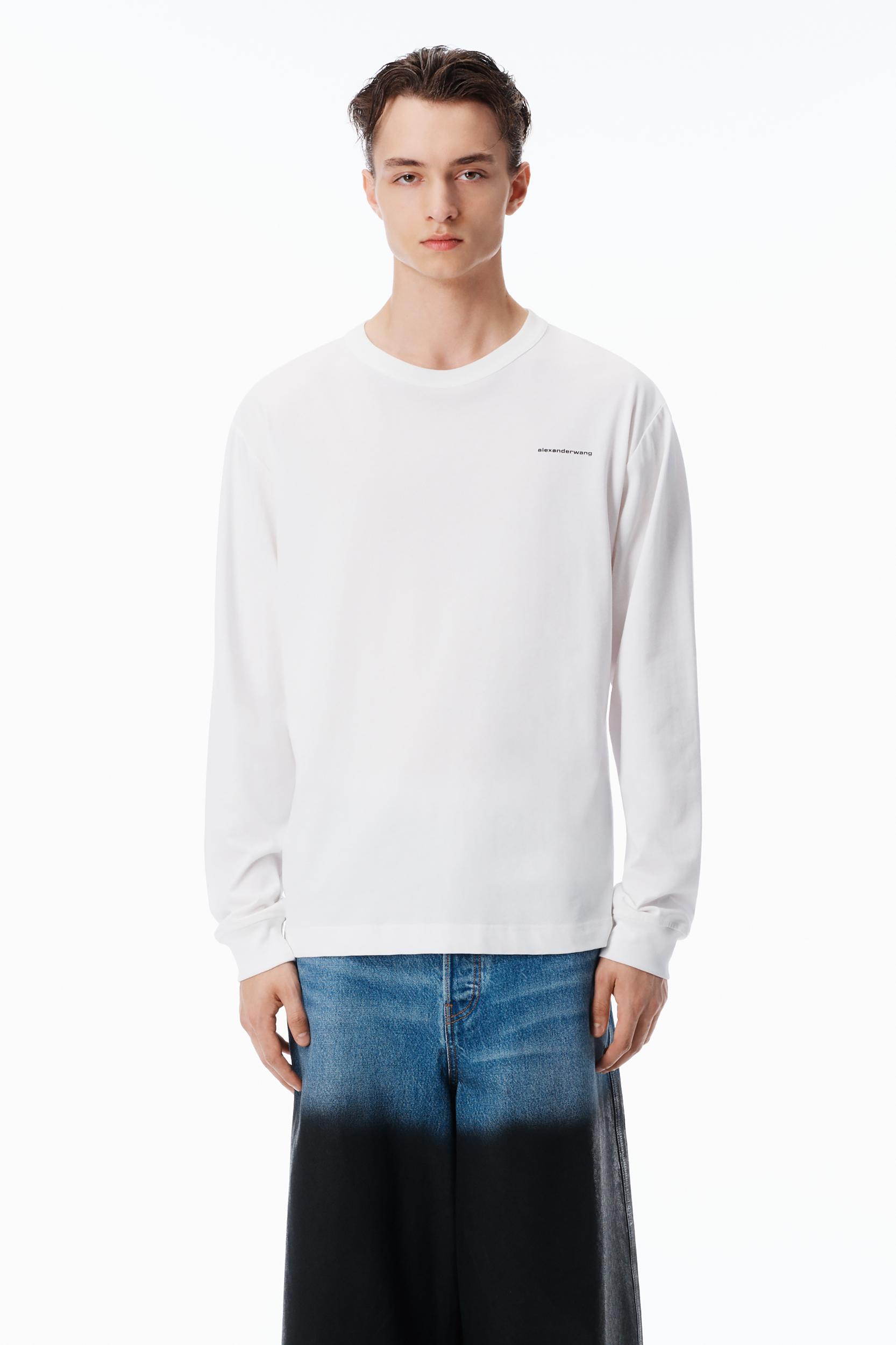 Unisex Long Sleeve Tee In High Twist Jersey Product Image