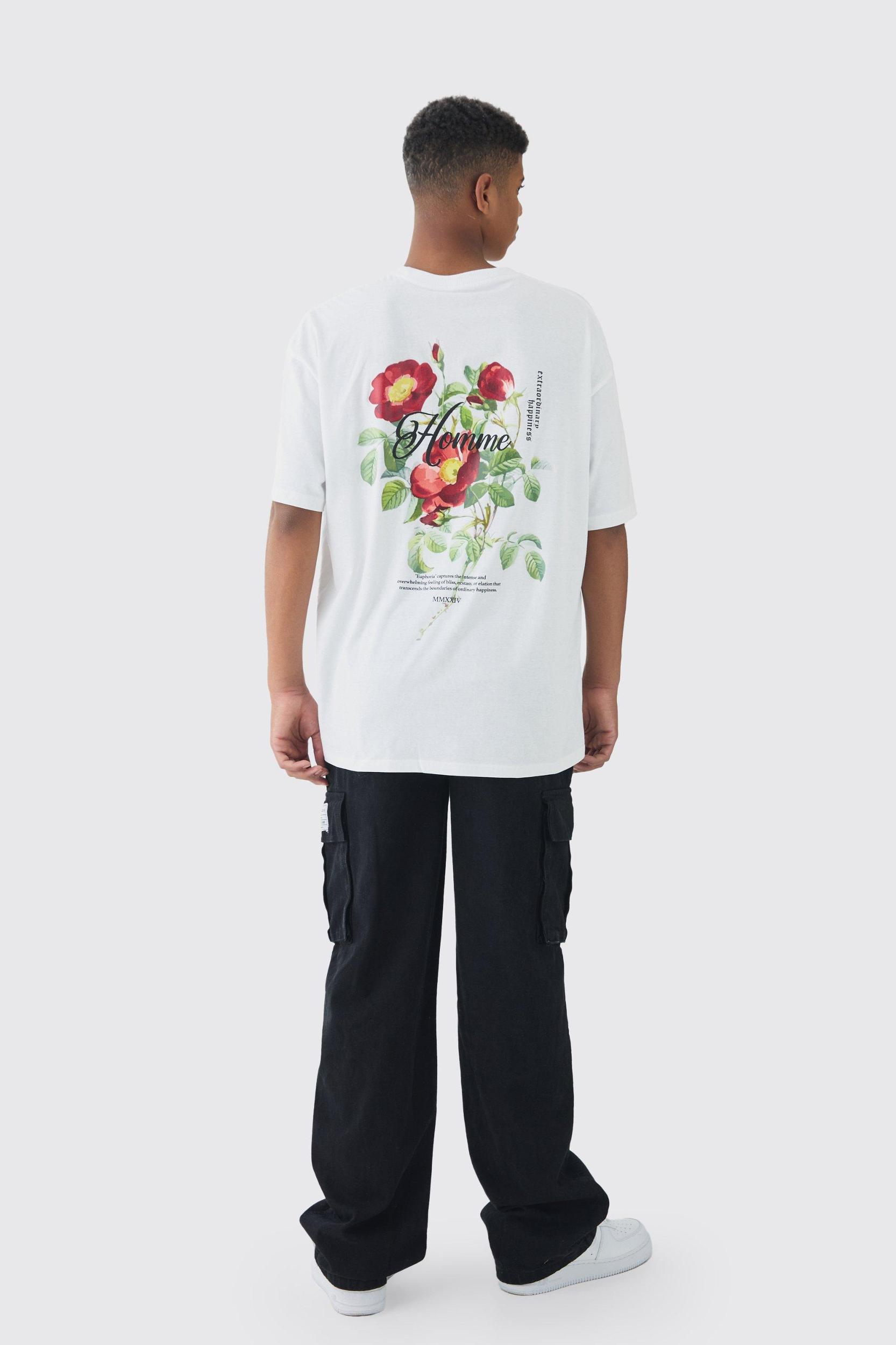 Tall Relaxed Fit Woven Tab Cargo Jeans | boohooMAN USA Product Image