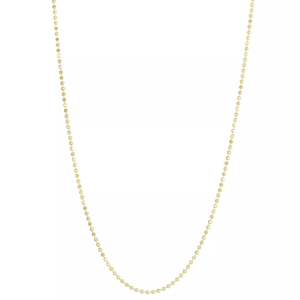 LUMINOR GOLD 14k Gold Ball Chain Necklace, Women's, Size: 18" Product Image