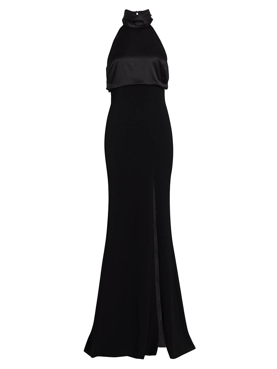 Womens Alexandra Turtleneck Halter Gown Product Image