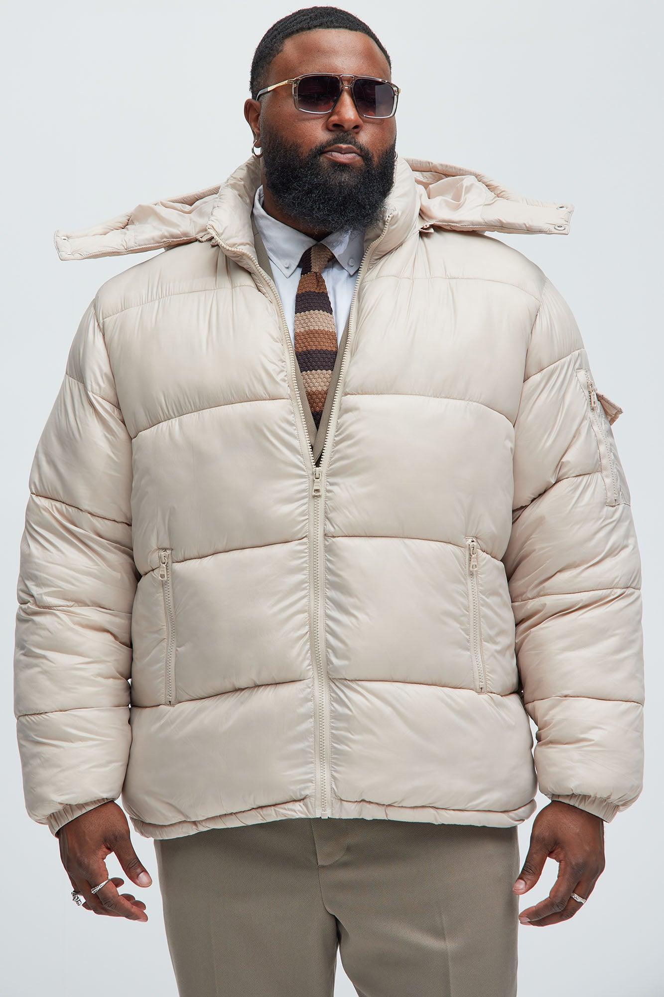 Nixer Puffer Jacket - Tan Male Product Image