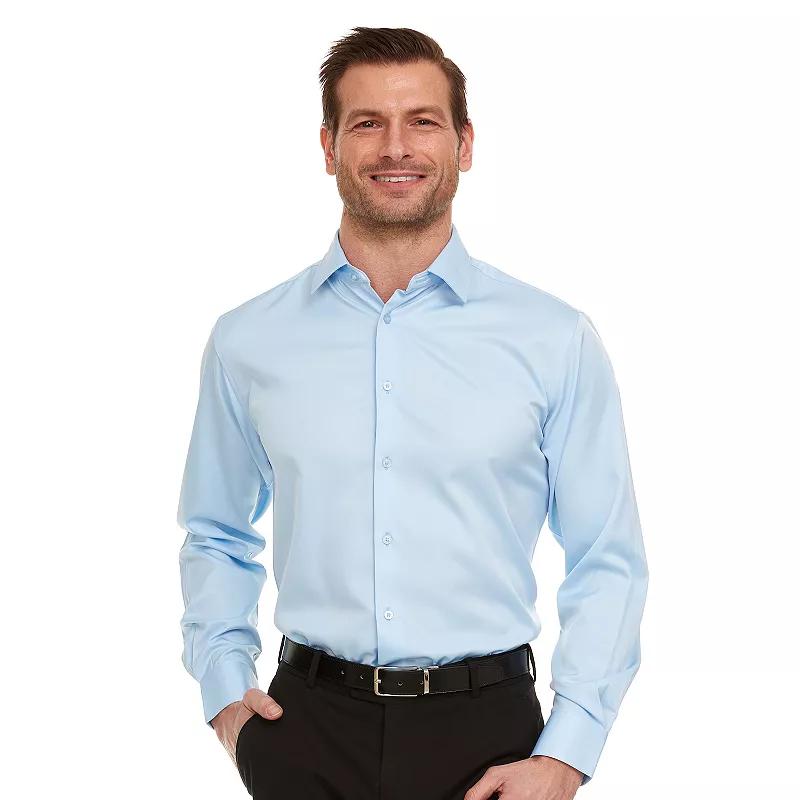 Men's Geoffrey Beene Slim-Fit Sateen Stretch Dress Shirt,  Product Image