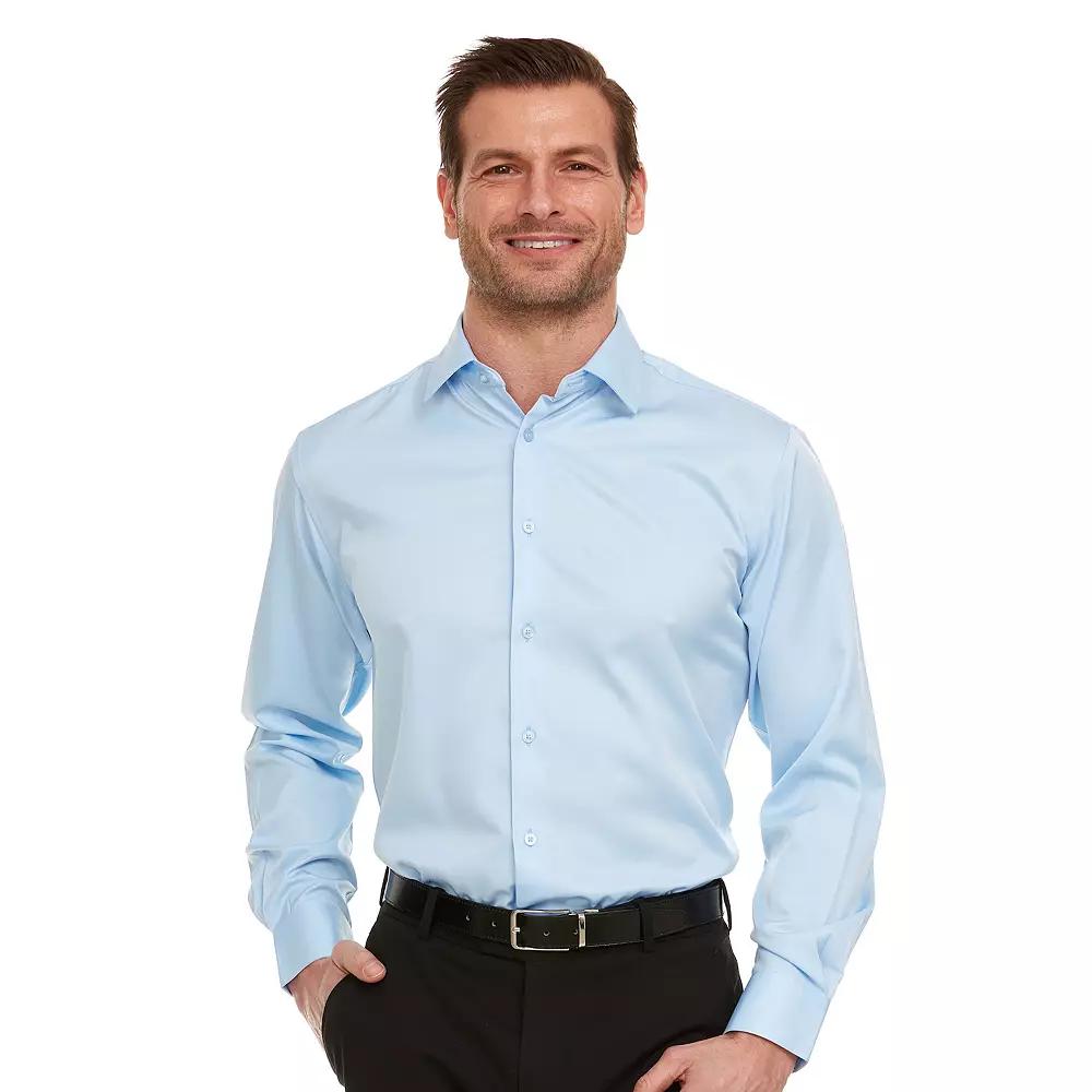 Men's Geoffrey Beene Slim-Fit Sateen Stretch Dress Shirt,  Product Image
