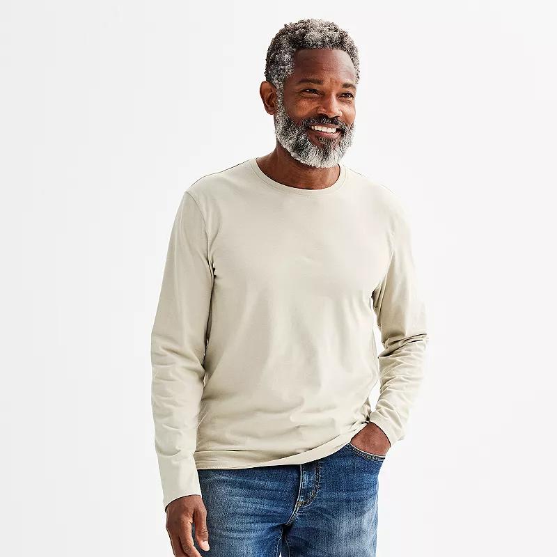 Men's Apt. 9® Premier Flex Long Sleeve Crewneck Tee,  Product Image