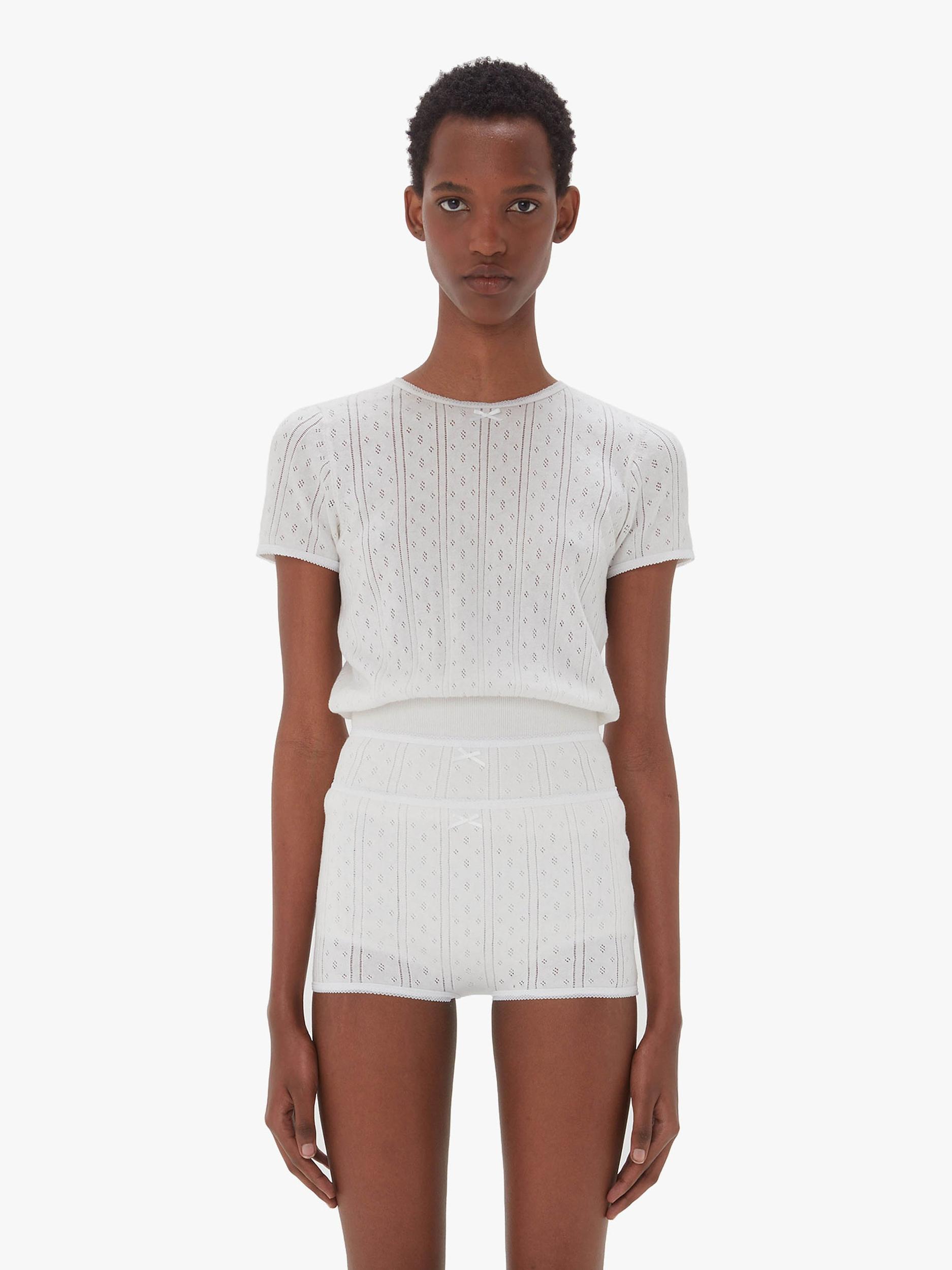 POINTELLE CAP SLEEVE TOP Product Image