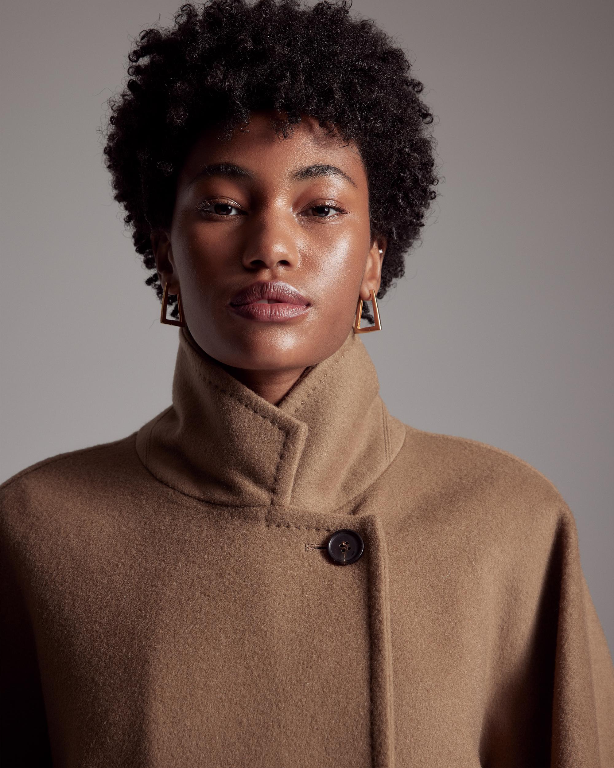 Quince | Women's Italian Wool Double-Breasted Slouch Coat Product Image
