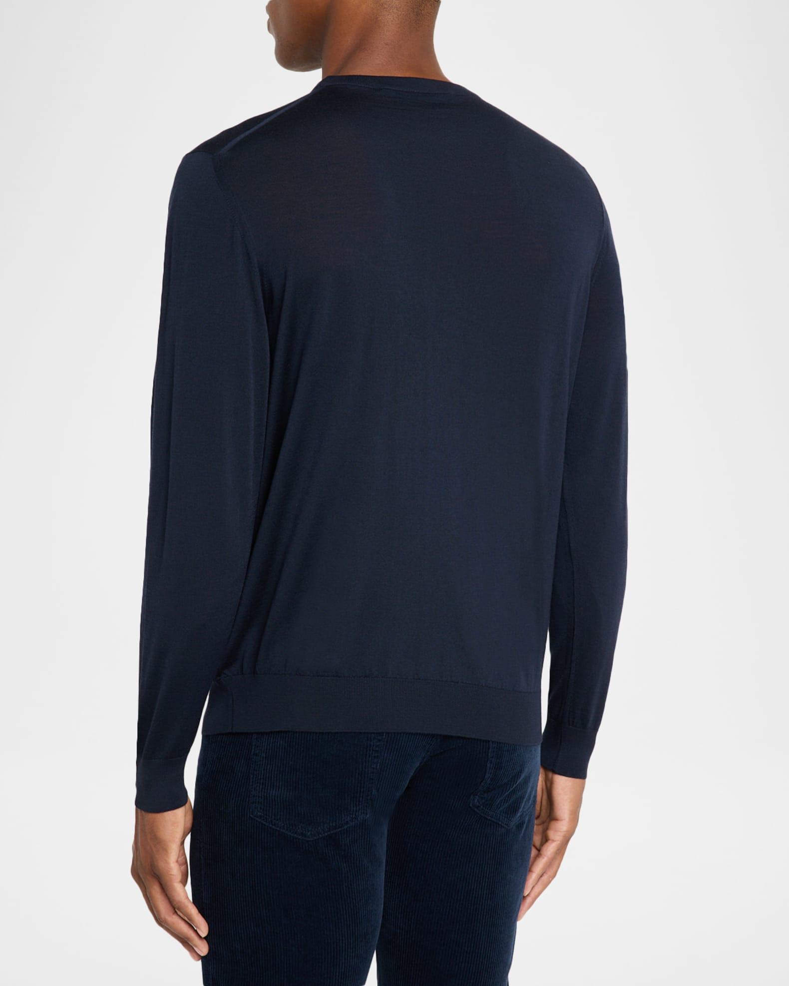 Men's 14 Micron Wool Crewneck Sweater Product Image