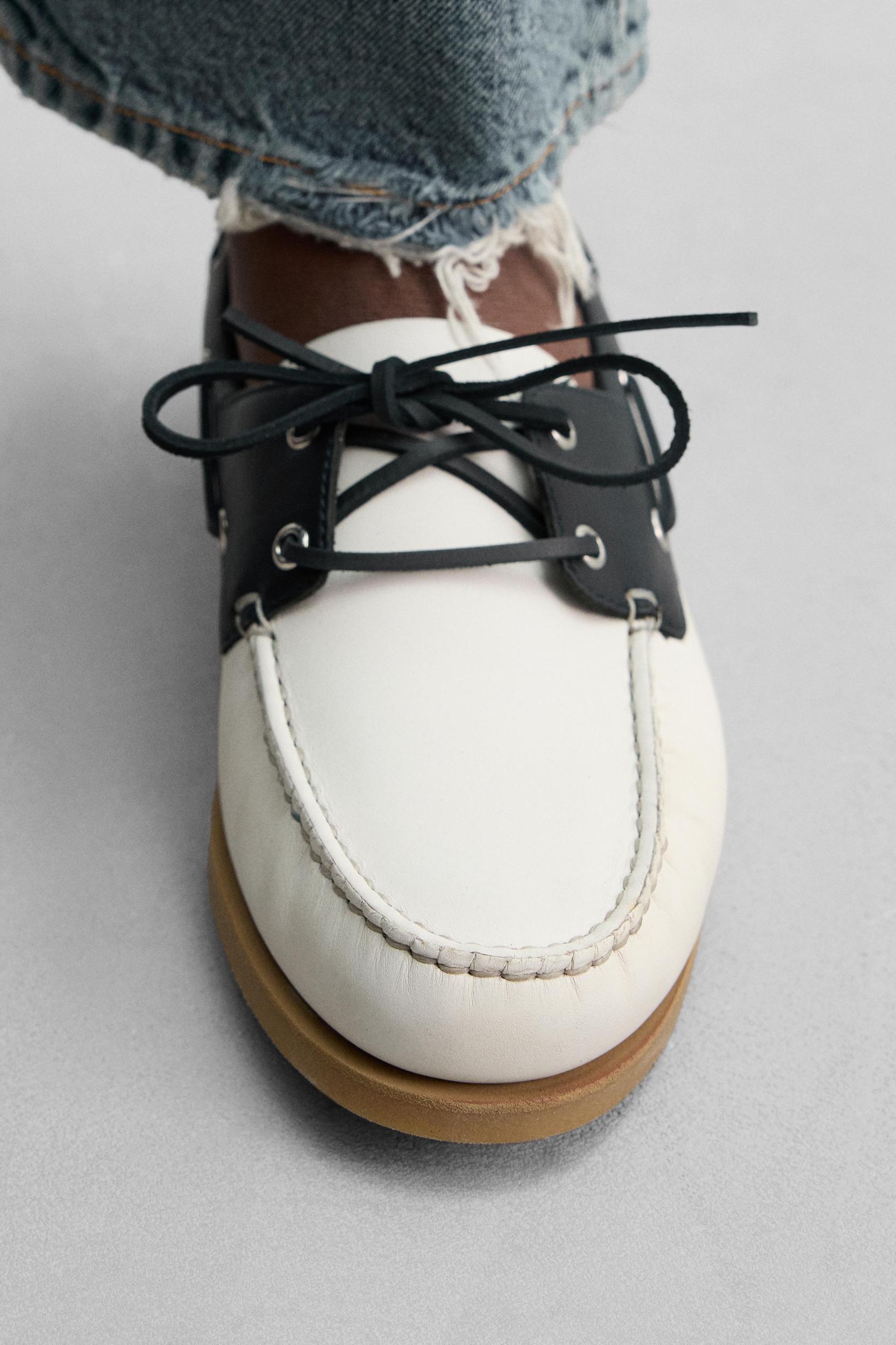 LIMITED EDITION LEATHER BOAT SHOES Product Image