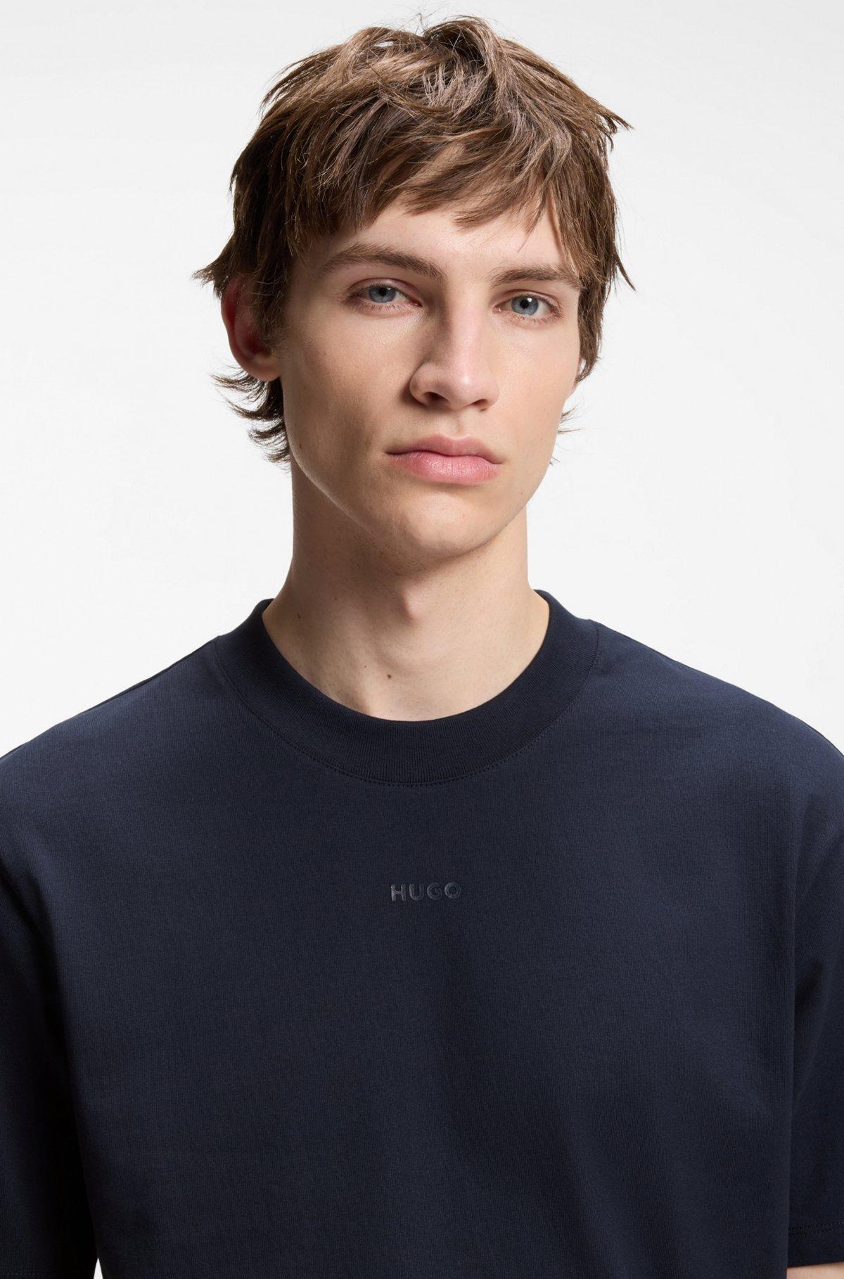 Relaxed-fit cotton-jersey T-shirt with logo print Product Image