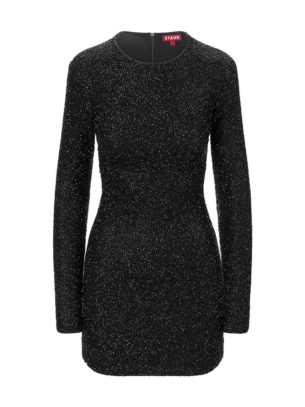 Womens Paradise Embellished Long-Sleeve Minidress Product Image