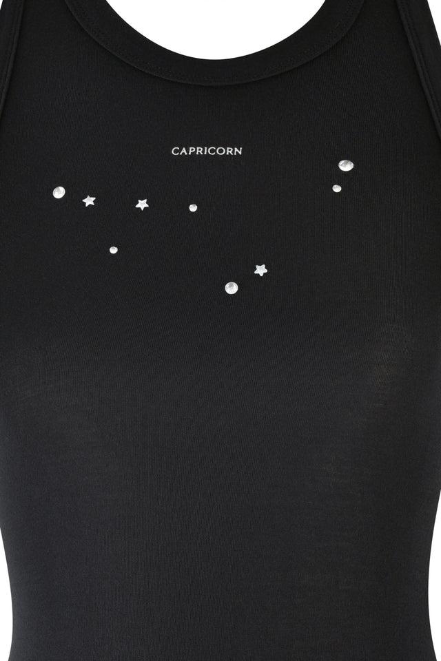 CAPRICORN ZODIAC TANK - BLACK Product Image