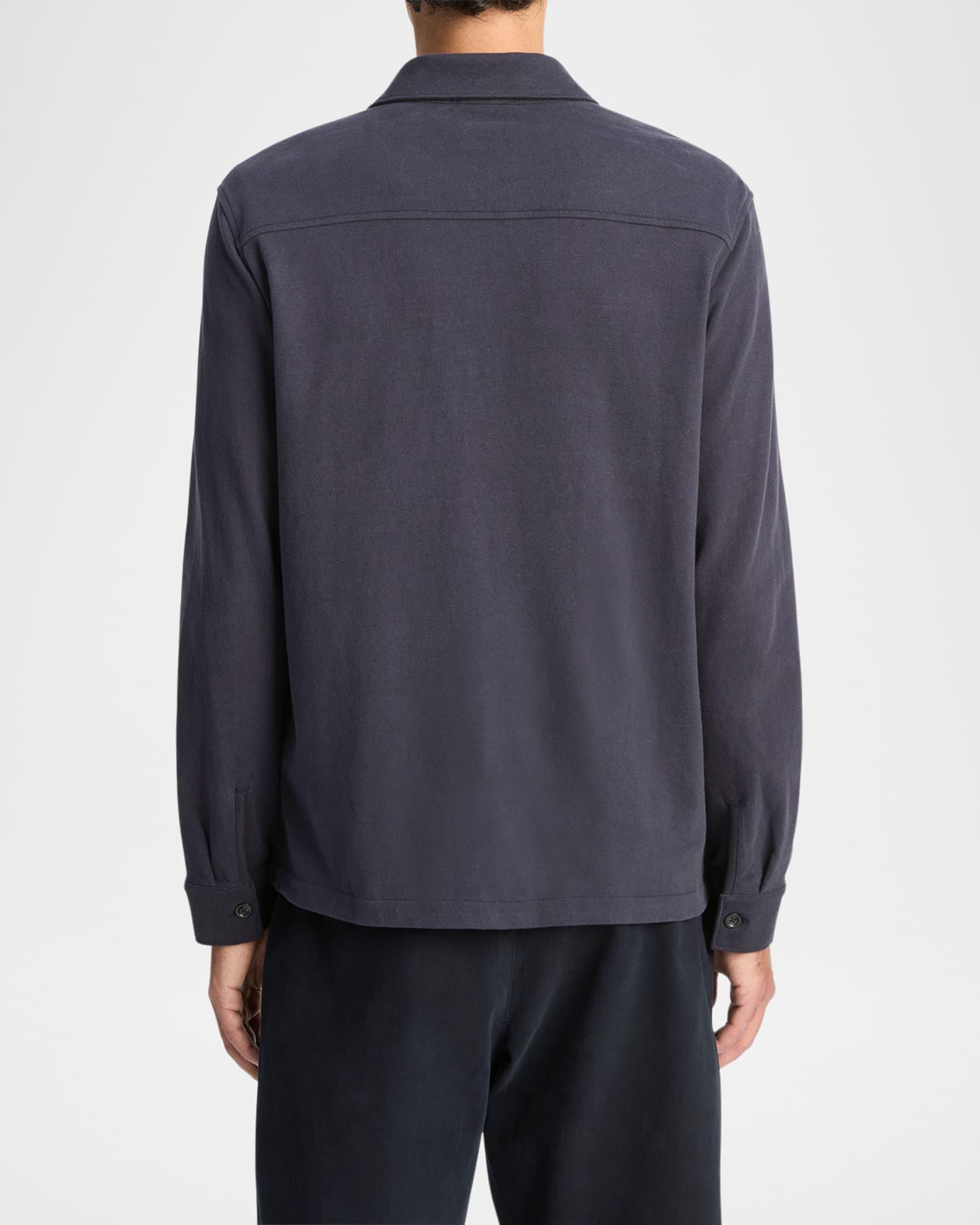 Men's Sueded Jersey Shirt Jacket Product Image