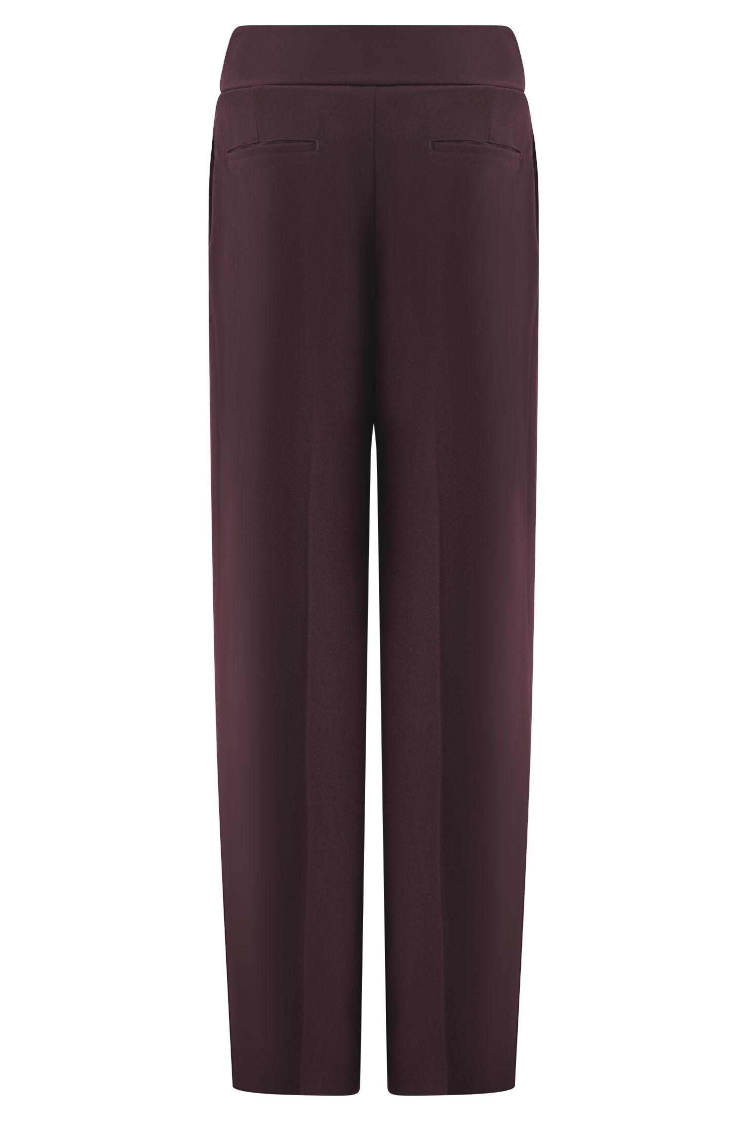 Penelope Pleated High Waisted Pants - Black Product Image